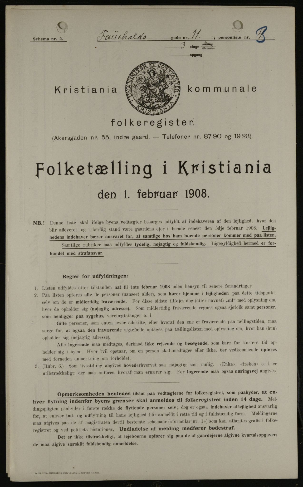 OBA, Municipal Census 1908 for Kristiania, 1908, p. 21777