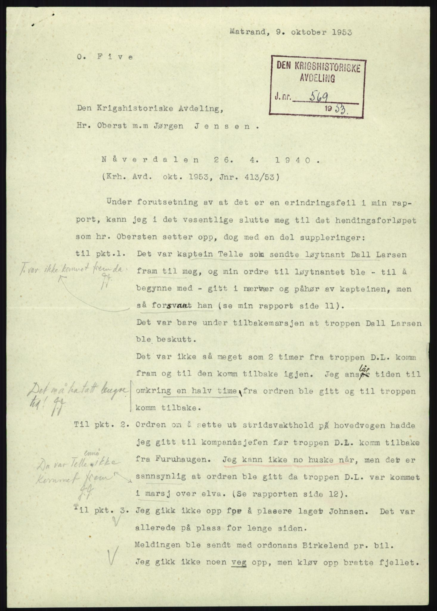 Forsvaret, Forsvarets krigshistoriske avdeling, AV/RA-RAFA-2017/Y/Yb/L0112: II-C-11-506-507  -  5. Divisjon., 1940, p. 946
