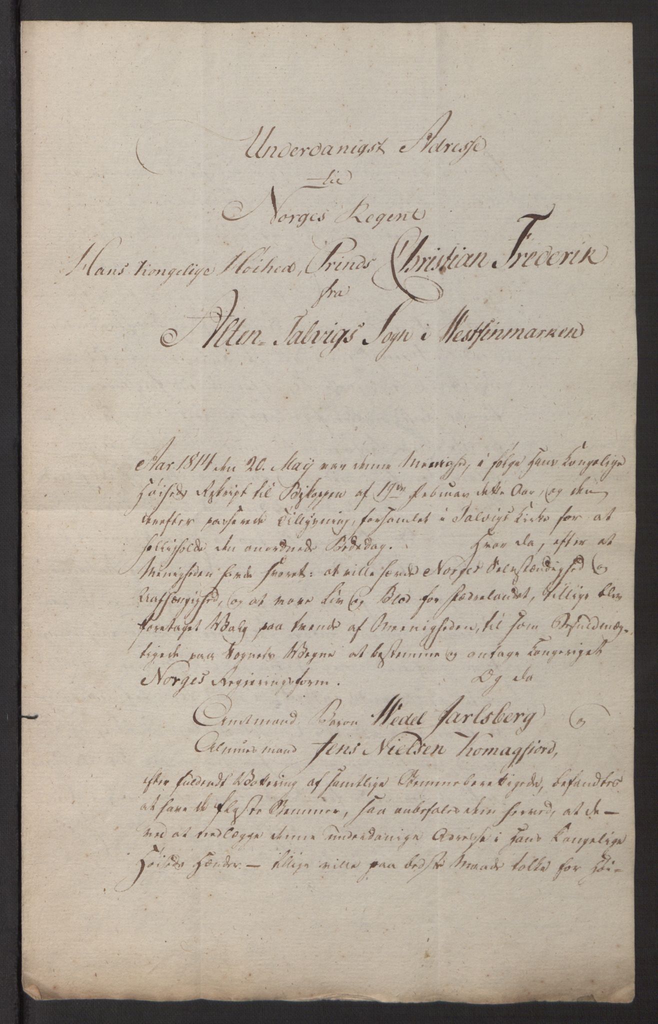 Fylkesmannen i Finnmark, AV/SATØ-S-1120, 1814, p. 6