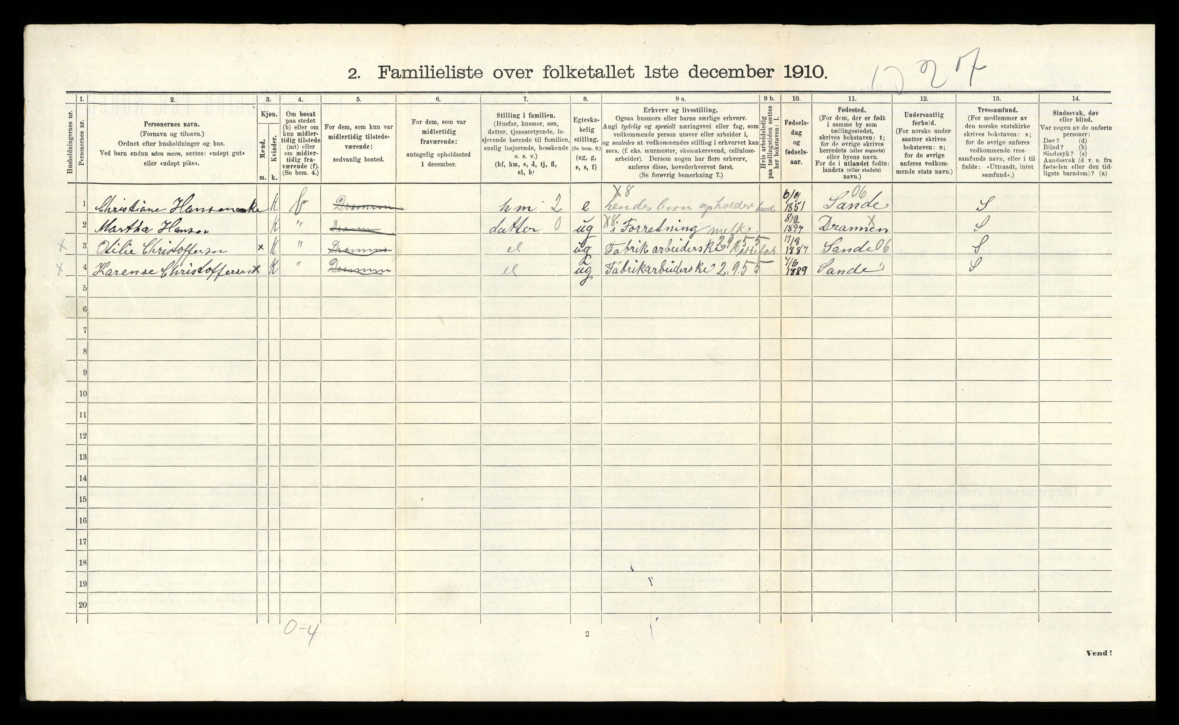 RA, 1910 census for Drammen, 1910, p. 12773