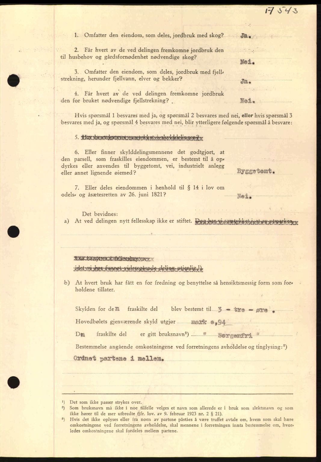 Nordmøre sorenskriveri, AV/SAT-A-4132/1/2/2Ca: Mortgage book no. A93, 1942-1942, Diary no: : 2196/1942