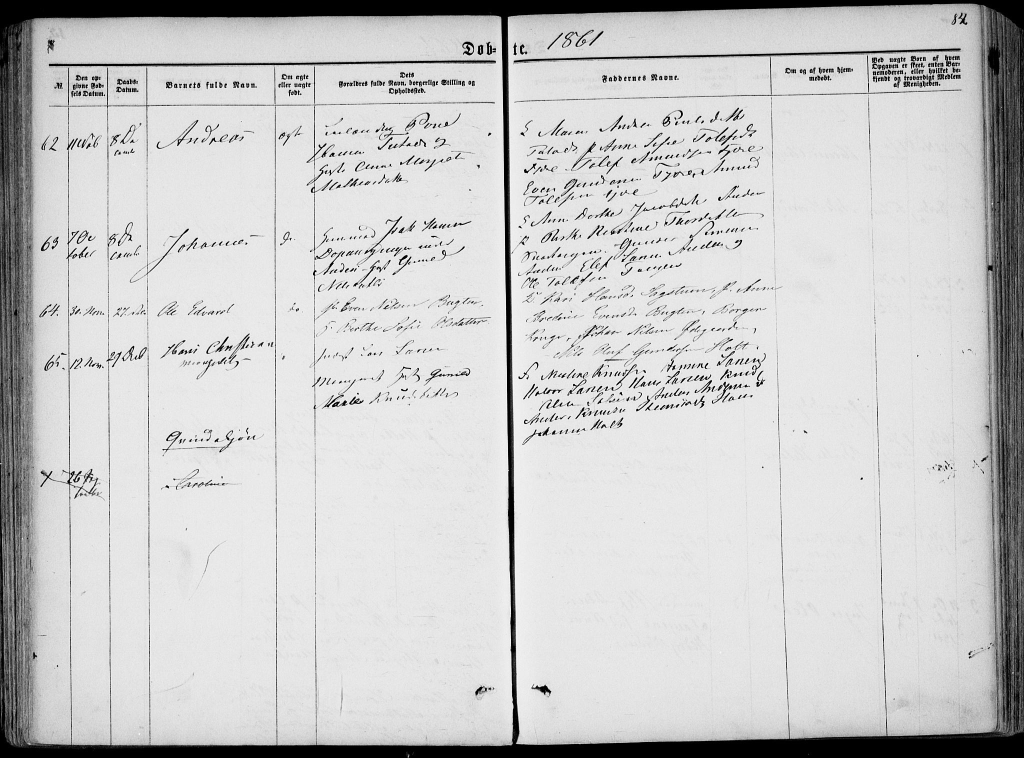 Hedrum kirkebøker, AV/SAKO-A-344/F/Fa/L0007: Parish register (official) no. I 7, 1857-1868, p. 84