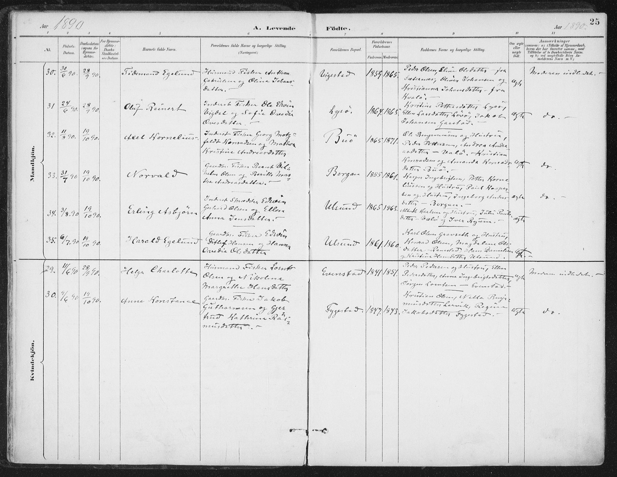 Ministerialprotokoller, klokkerbøker og fødselsregistre - Nord-Trøndelag, AV/SAT-A-1458/786/L0687: Parish register (official) no. 786A03, 1888-1898, p. 25