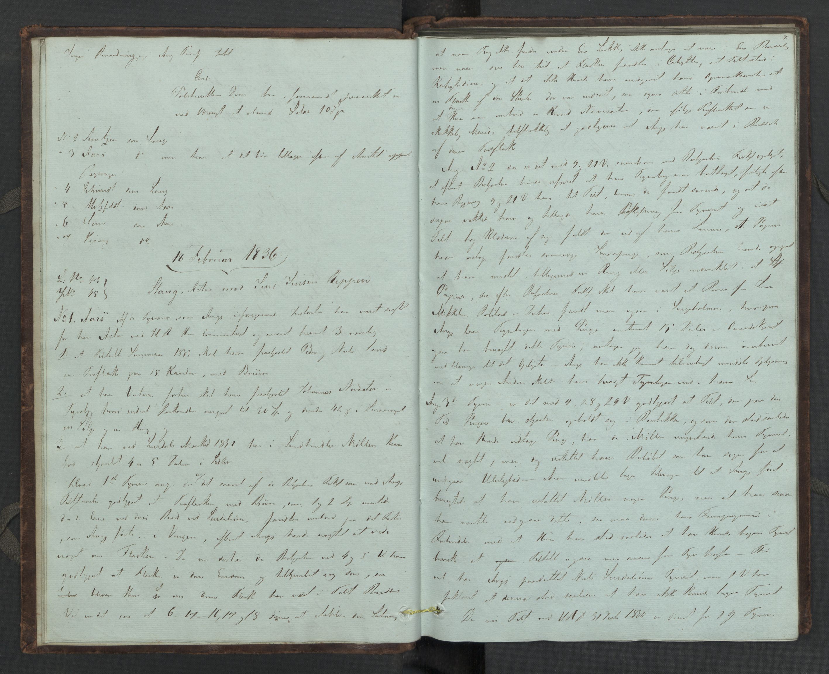 Høyesterett, AV/RA-S-1002/E/Eb/Eba/L0024/0001: Voteringsprotokoller / Voteringsprotokoll, 1836, p. 6b-7a