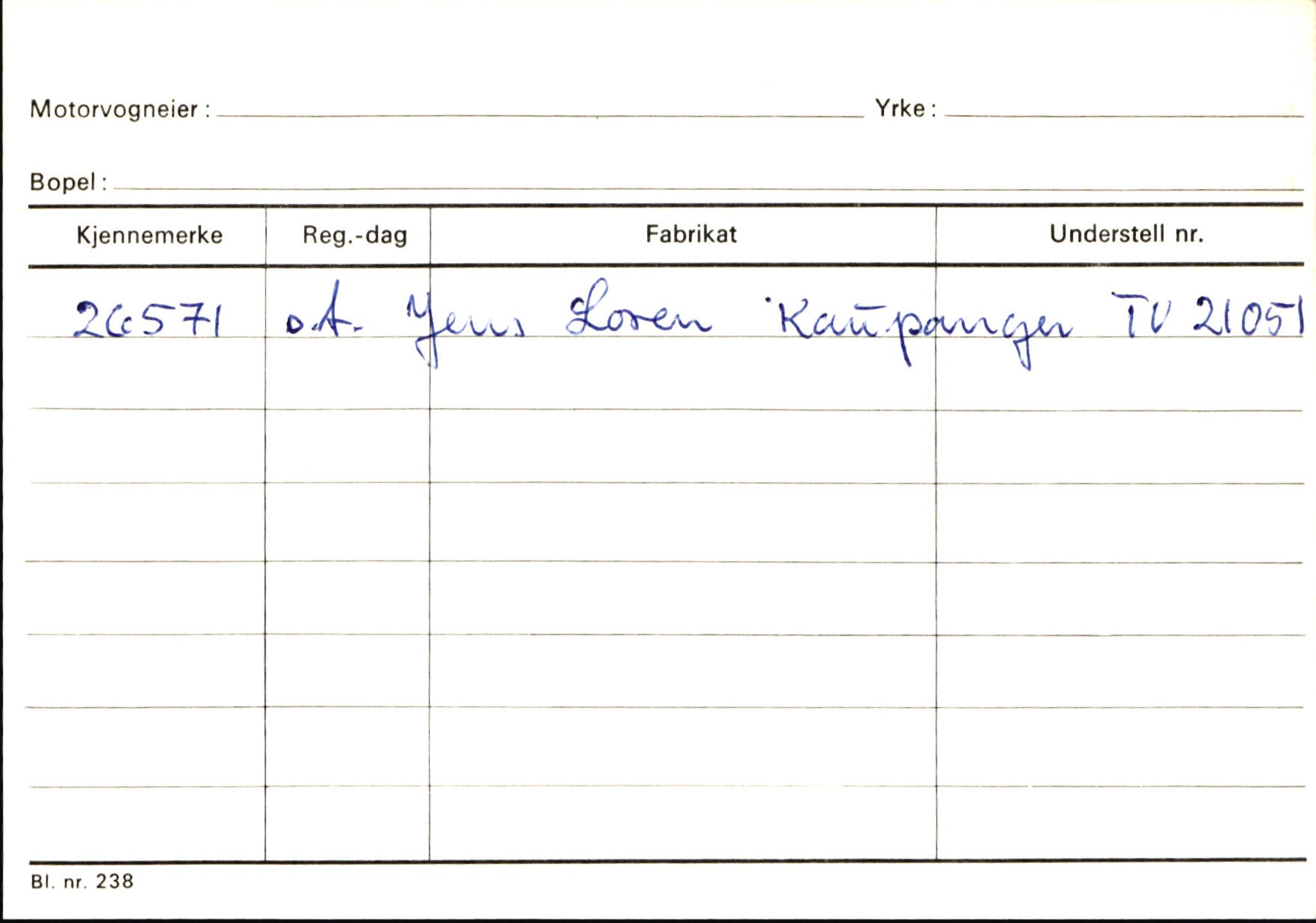 Statens vegvesen, Sogn og Fjordane vegkontor, SAB/A-5301/4/F/L0145: Registerkort Vågsøy S-Å. Årdal I-P, 1945-1975, p. 338