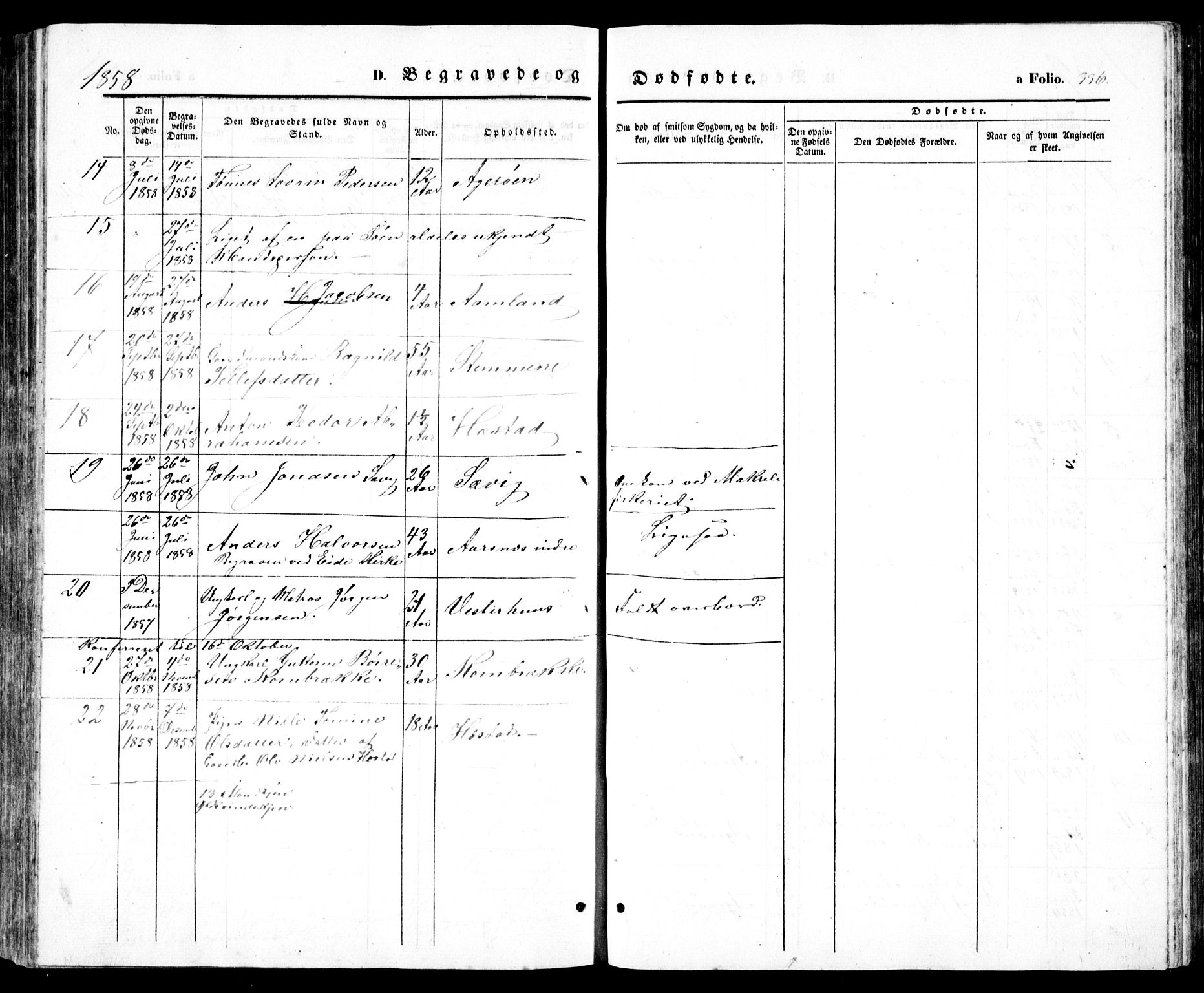 Høvåg sokneprestkontor, AV/SAK-1111-0025/F/Fb/L0002: Parish register (copy) no. B 2, 1847-1869, p. 336