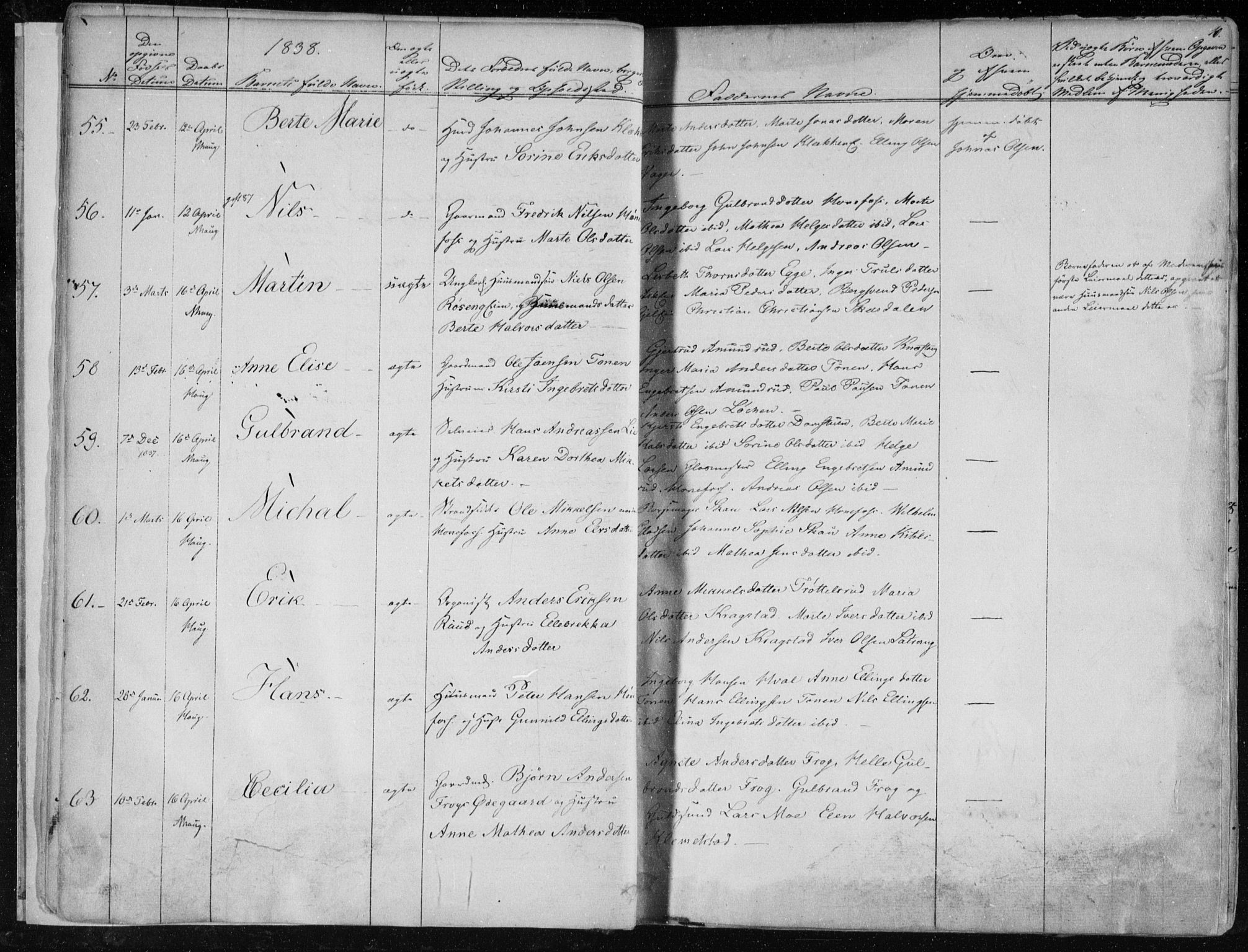 Norderhov kirkebøker, SAKO/A-237/F/Fa/L0010: Parish register (official) no. 10, 1837-1847, p. 10