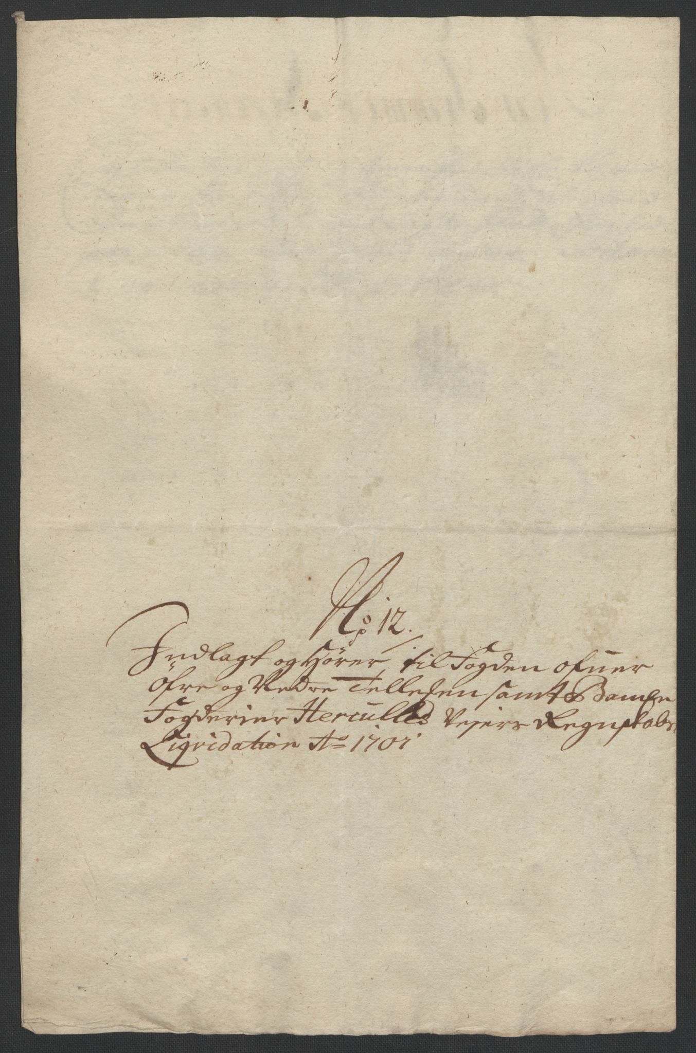 Rentekammeret inntil 1814, Reviderte regnskaper, Fogderegnskap, AV/RA-EA-4092/R36/L2105: Fogderegnskap Øvre og Nedre Telemark og Bamble, 1701, p. 216