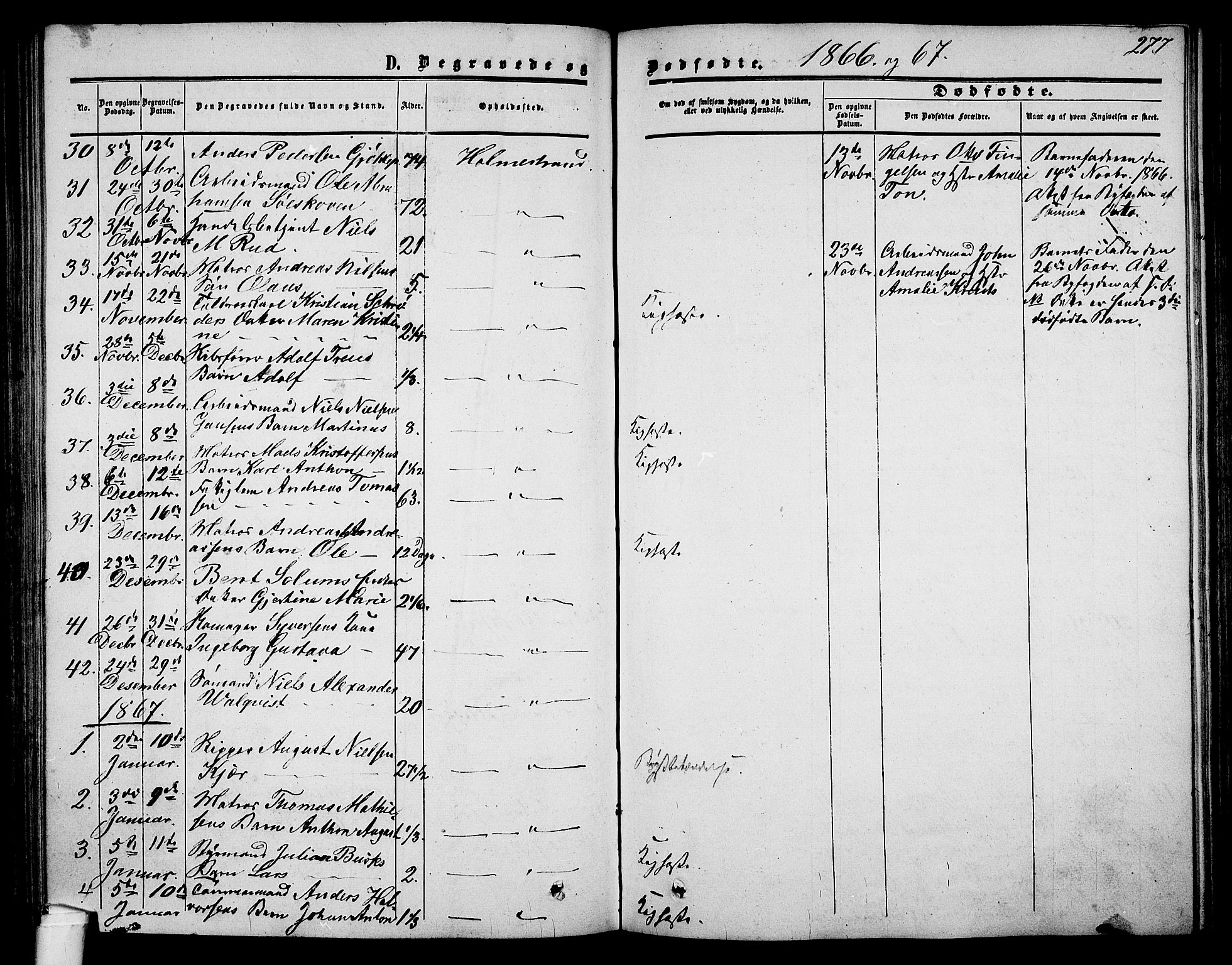 Holmestrand kirkebøker, AV/SAKO-A-346/G/Ga/L0003: Parish register (copy) no. 3, 1849-1874, p. 276