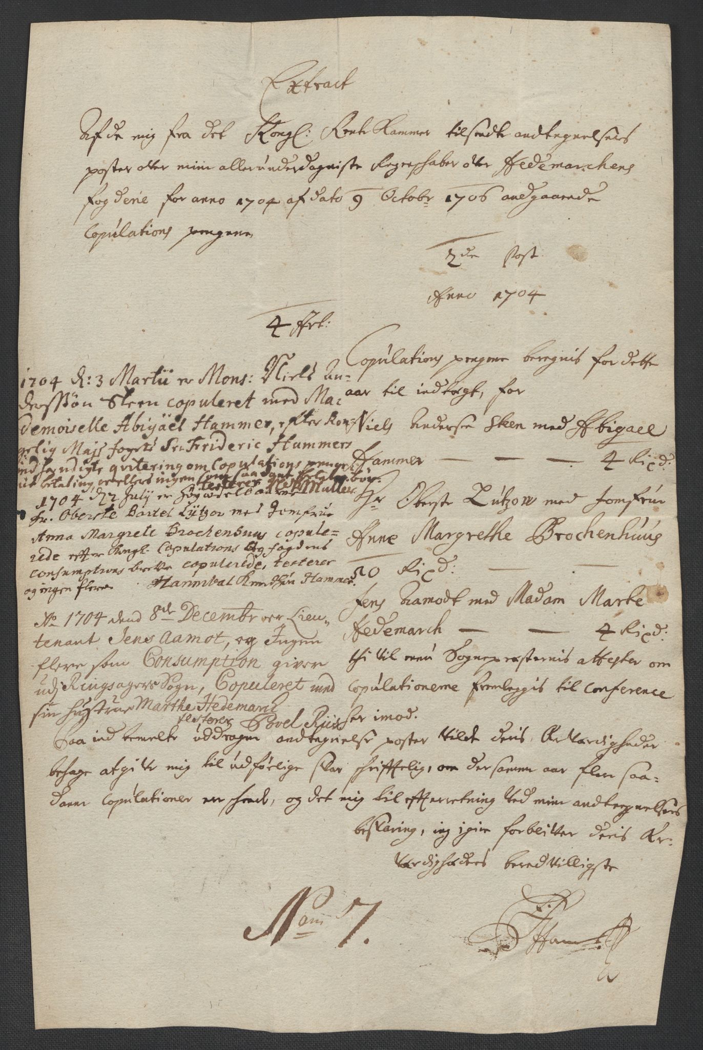 Rentekammeret inntil 1814, Reviderte regnskaper, Fogderegnskap, AV/RA-EA-4092/R16/L1041: Fogderegnskap Hedmark, 1703-1704, p. 543