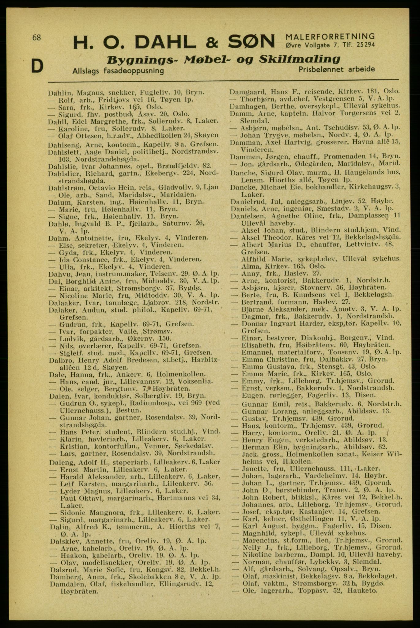 Aker adressebok/adressekalender, PUBL/001/A/005: Aker adressebok, 1934-1935, p. 68