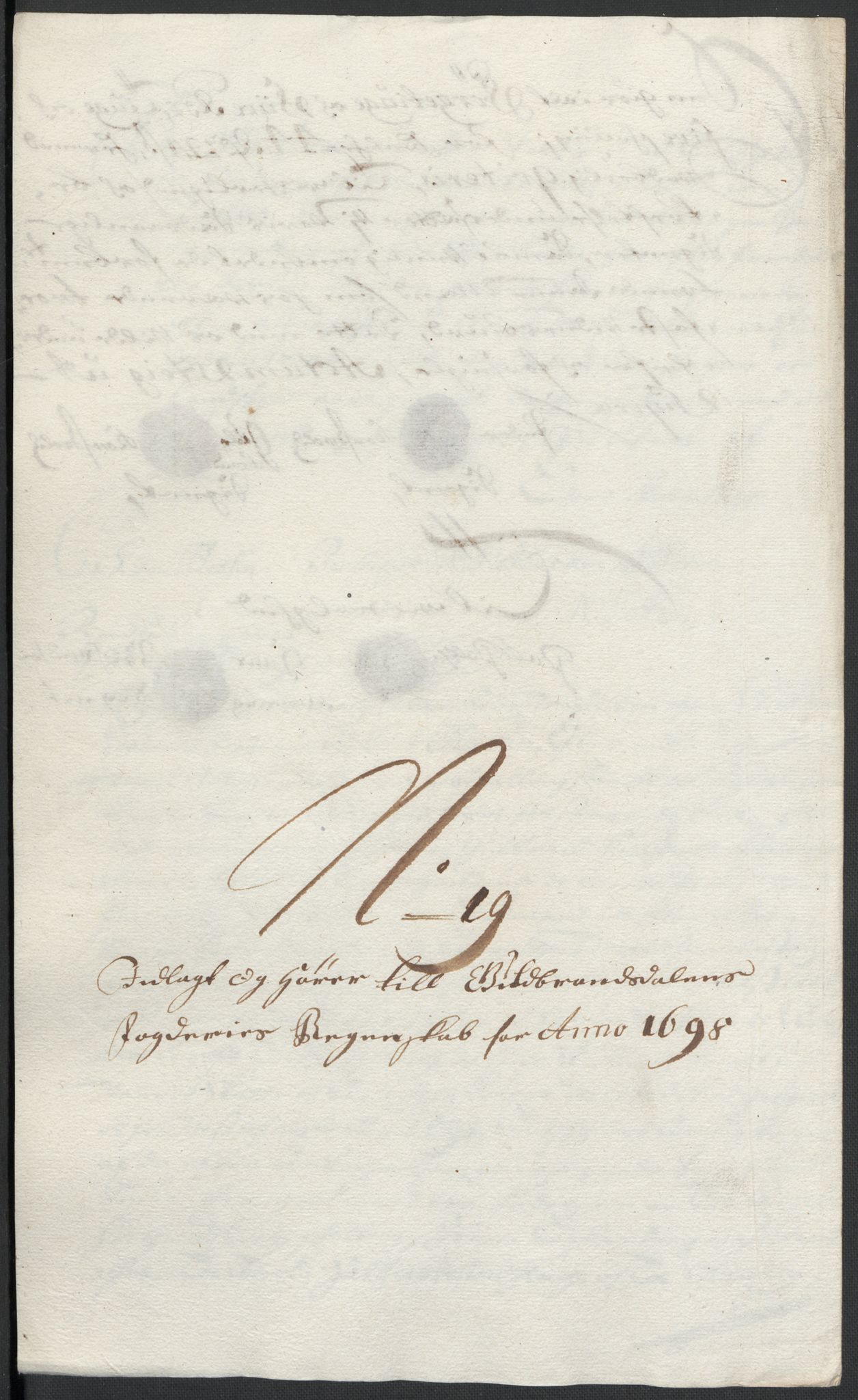 Rentekammeret inntil 1814, Reviderte regnskaper, Fogderegnskap, AV/RA-EA-4092/R17/L1171: Fogderegnskap Gudbrandsdal, 1698, p. 161