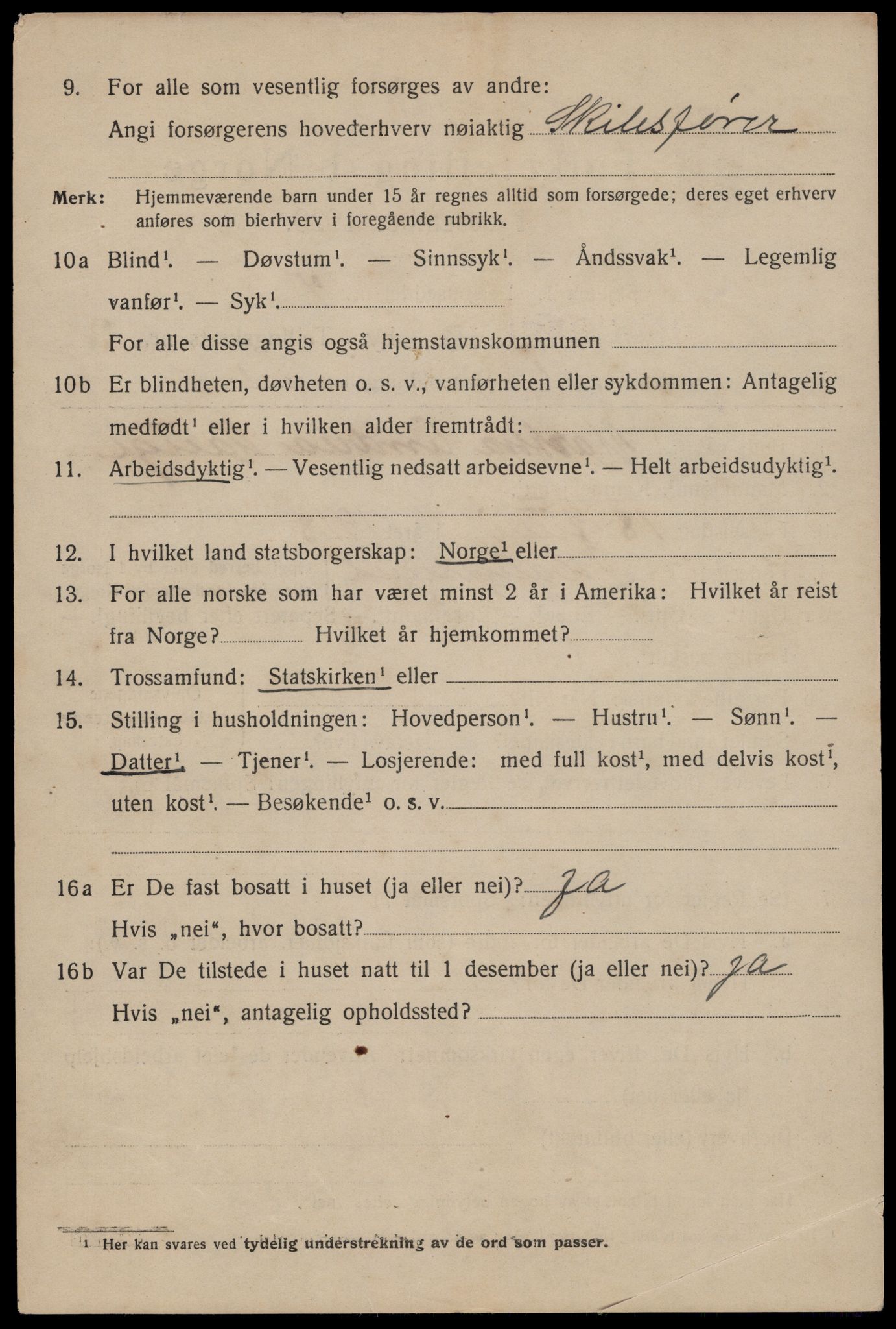 SAST, 1920 census for Haugesund, 1920, p. 14354