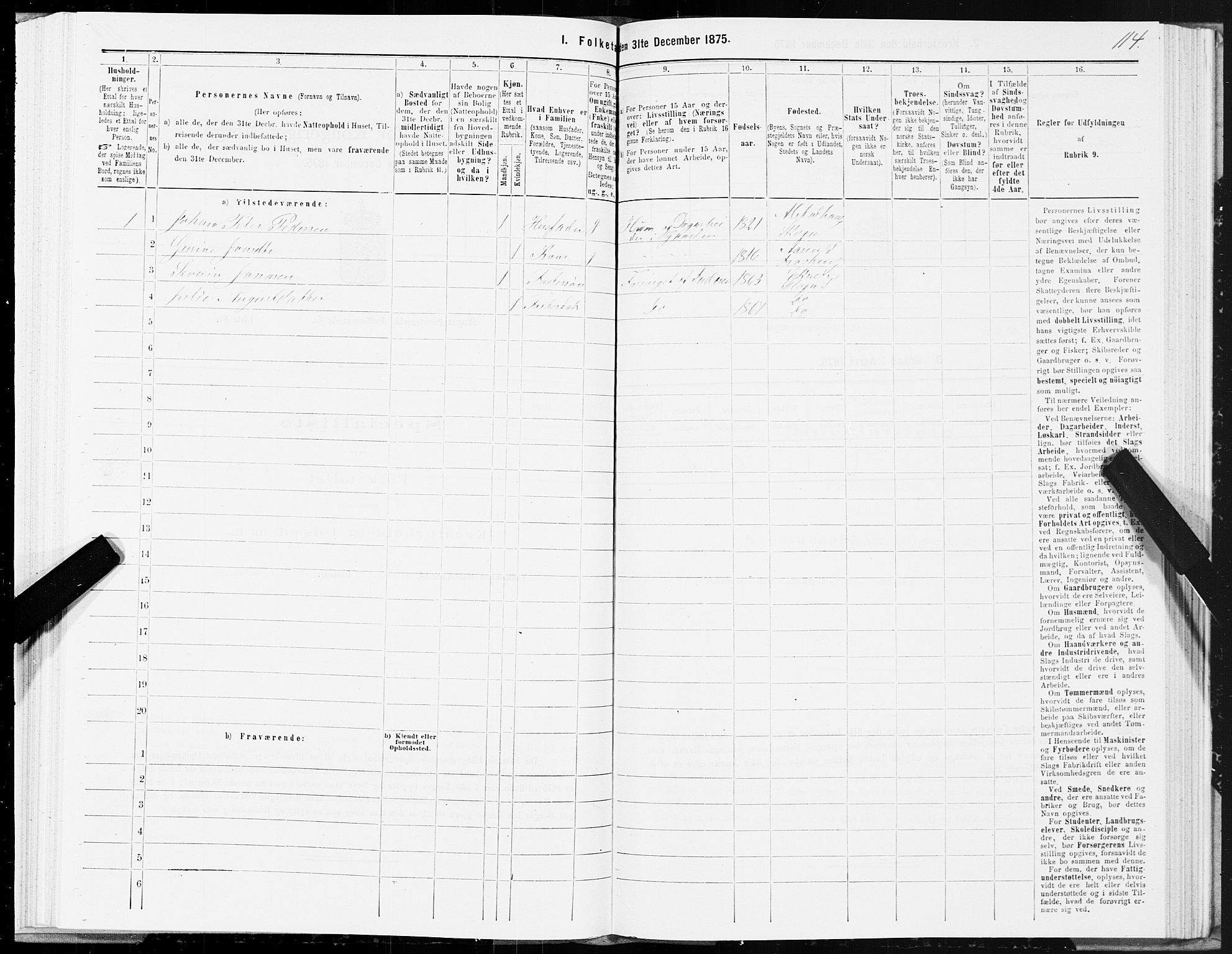 SAT, 1875 census for 1719P Skogn, 1875, p. 6114