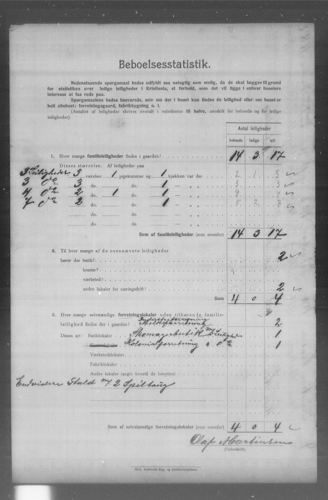 OBA, Municipal Census 1904 for Kristiania, 1904, p. 19327