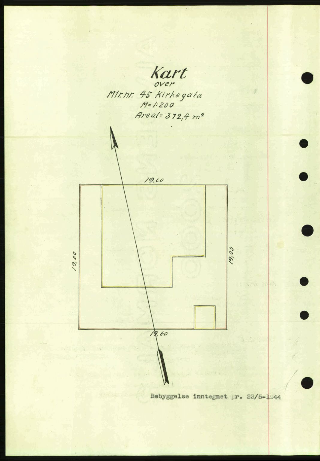 Ålesund byfogd, AV/SAT-A-4384: Mortgage book no. 36a, 1944-1945, Diary no: : 282/1944