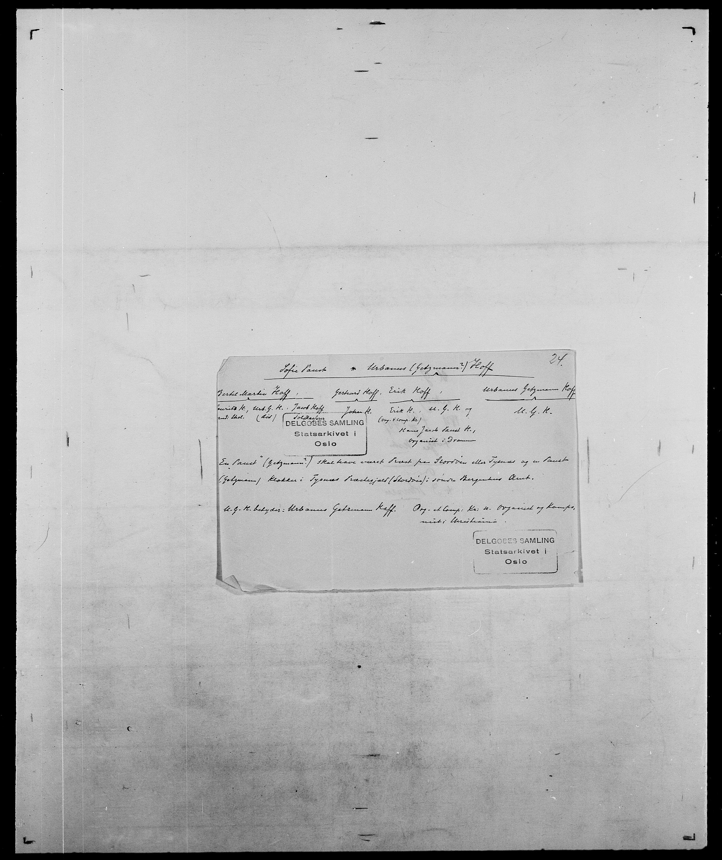 Delgobe, Charles Antoine - samling, AV/SAO-PAO-0038/D/Da/L0018: Hoch - Howert, p. 38