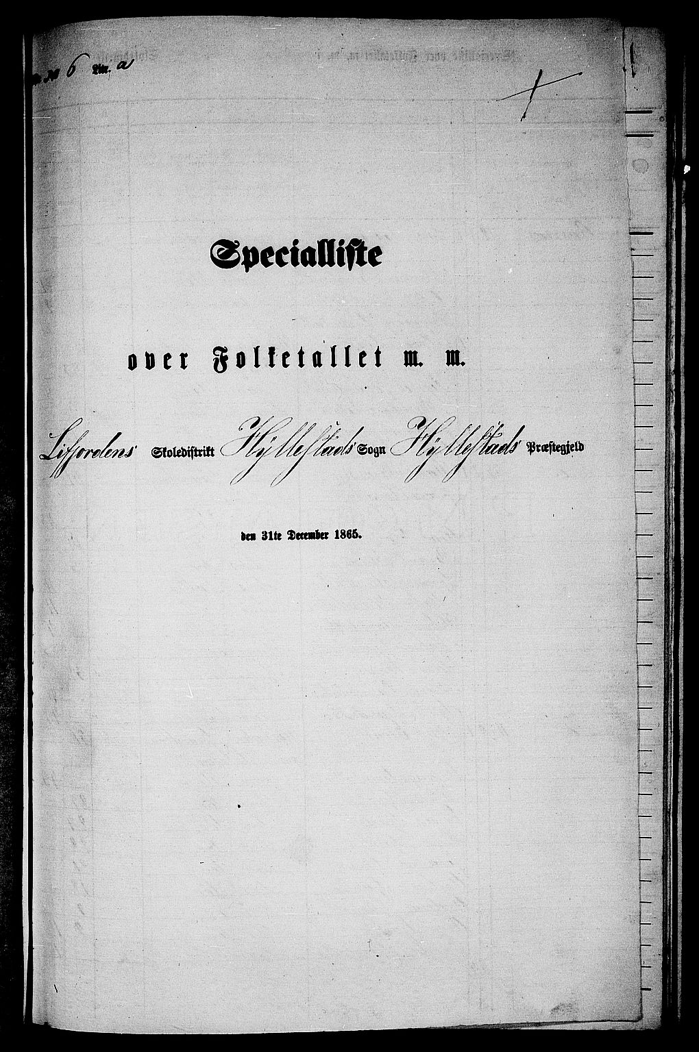 RA, 1865 census for Hyllestad, 1865, p. 94