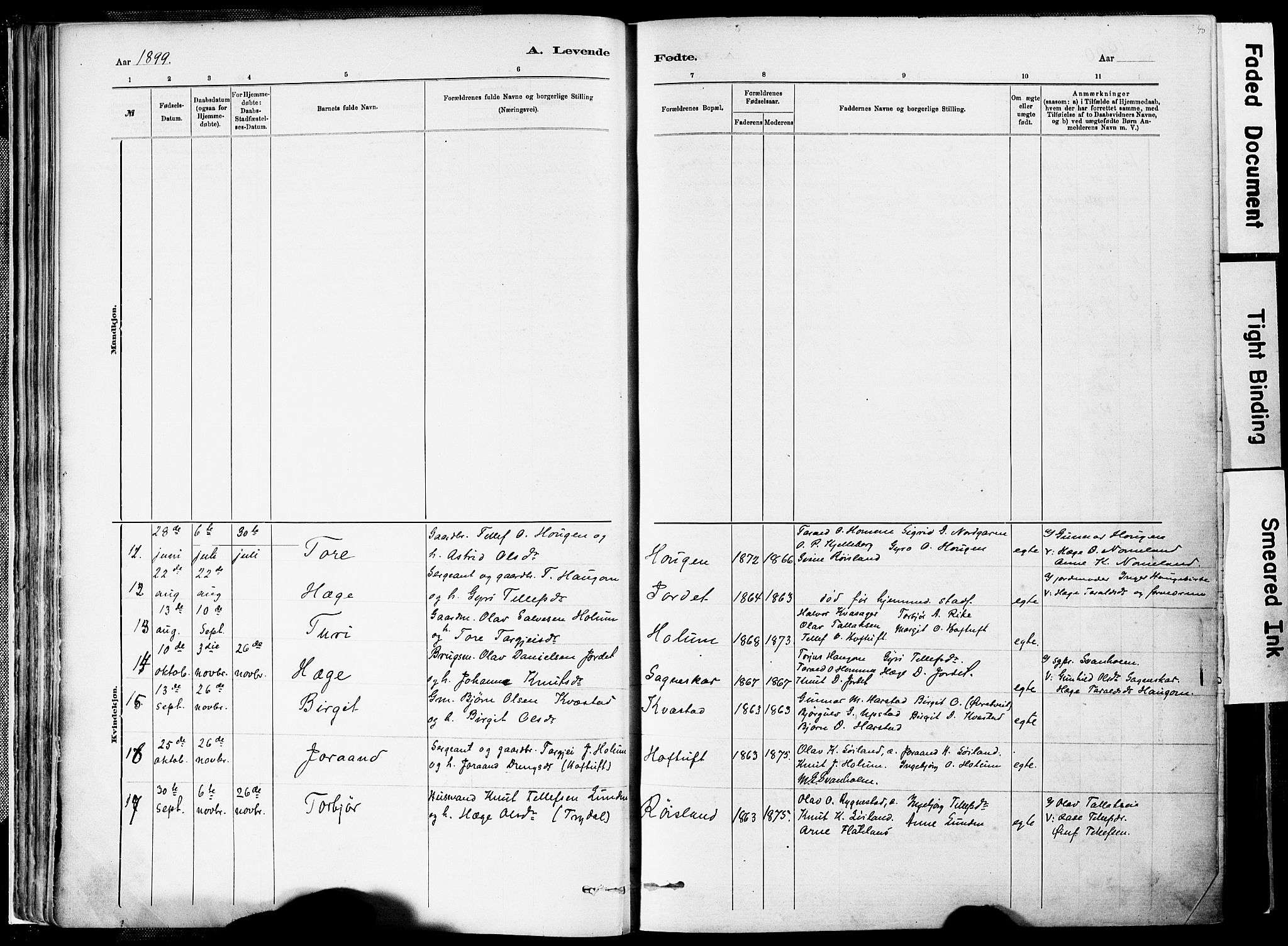 Valle sokneprestkontor, AV/SAK-1111-0044/F/Fa/Fac/L0009: Parish register (official) no. A 9, 1882-1913, p. 40