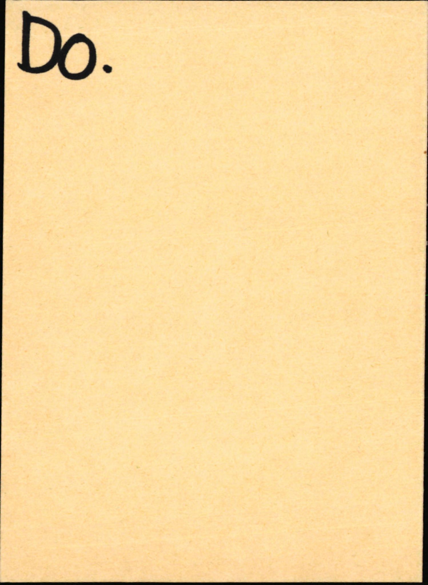Statens vegvesen, Hordaland vegkontor, SAB/A-5201/2/Hb/L0007: O-eierkort D-E, 1920-1971, p. 1