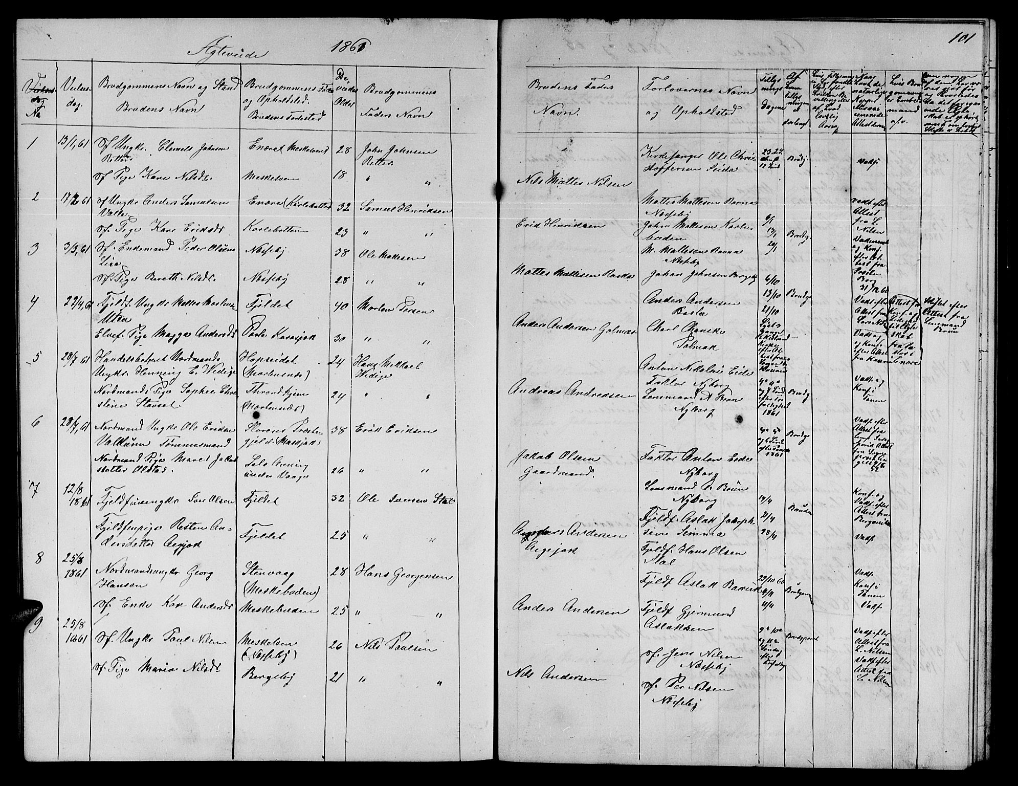 Nesseby sokneprestkontor, SATØ/S-1330/H/Hb/L0002klokker: Parish register (copy) no. 2, 1861-1868, p. 101