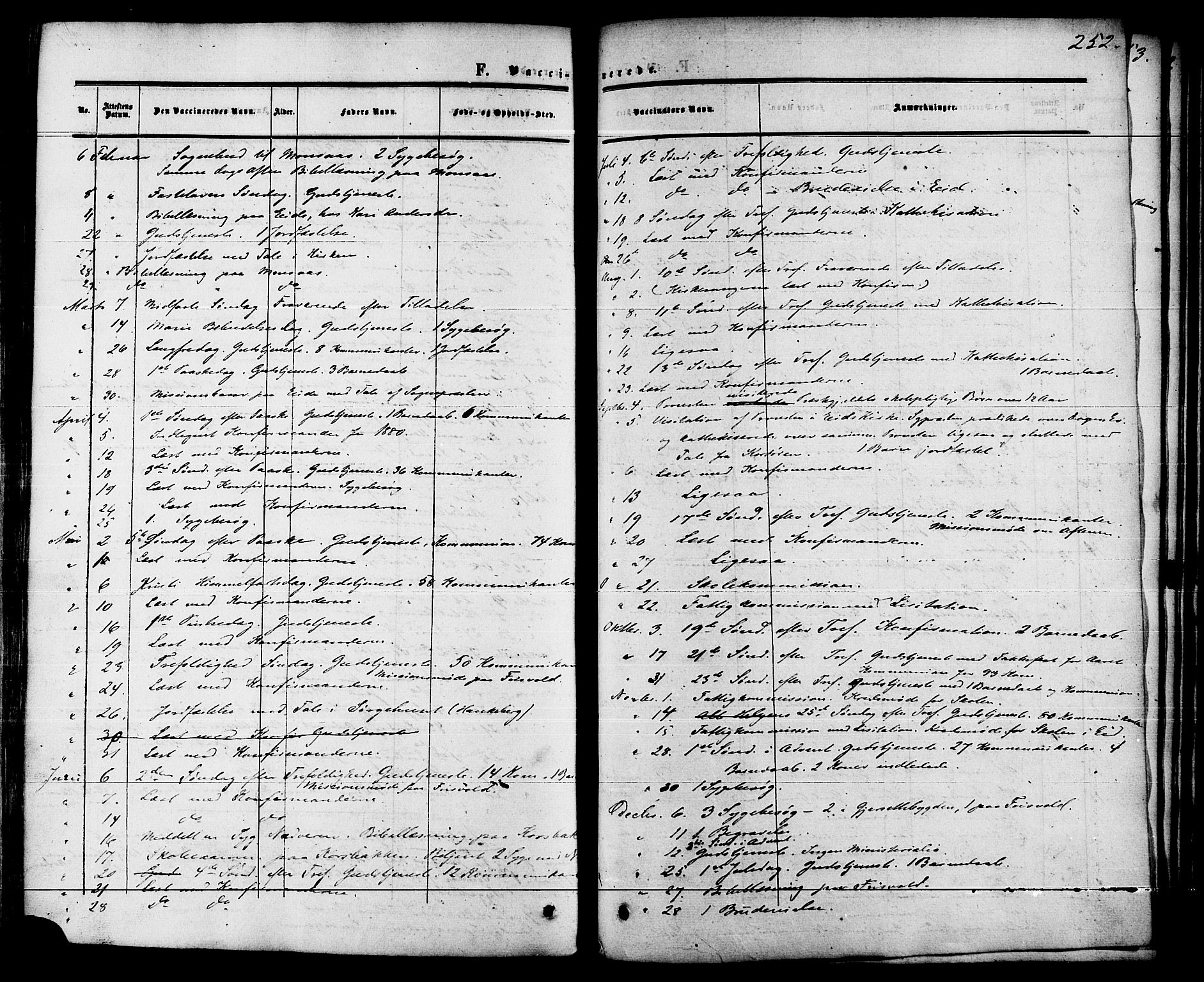 Ministerialprotokoller, klokkerbøker og fødselsregistre - Møre og Romsdal, AV/SAT-A-1454/542/L0552: Parish register (official) no. 542A02, 1854-1884, p. 252