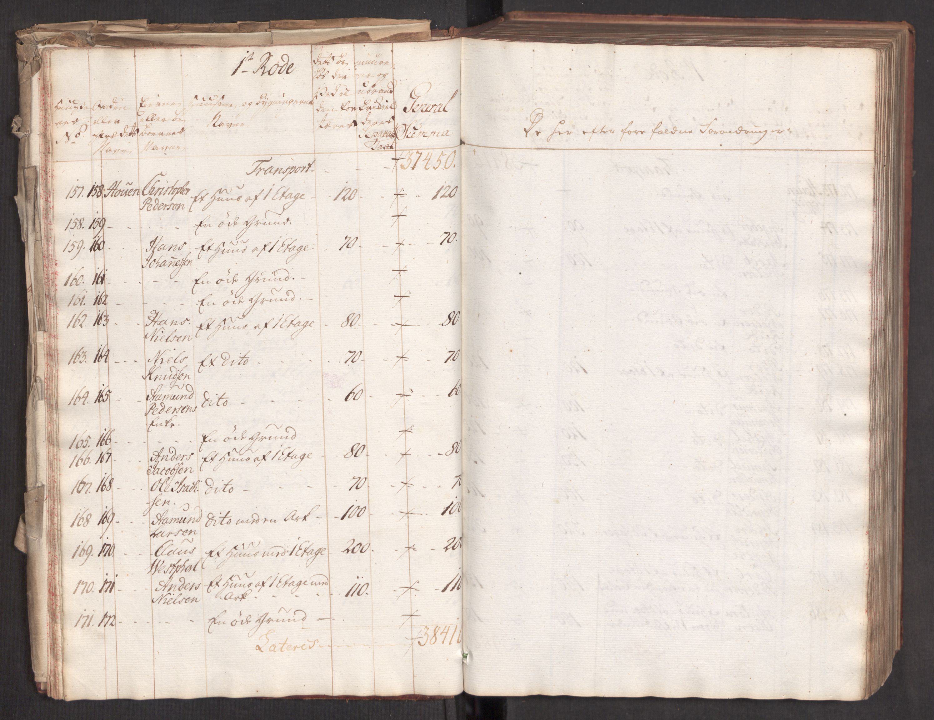 Kommersekollegiet, Brannforsikringskontoret 1767-1814, AV/RA-EA-5458/F/Fa/L0004b/0001: Bergen / Branntakstprotokoll, 1777