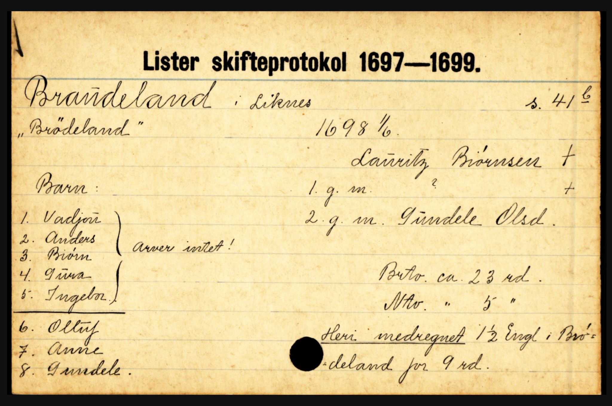 Lister sorenskriveri, AV/SAK-1221-0003/H, p. 3291