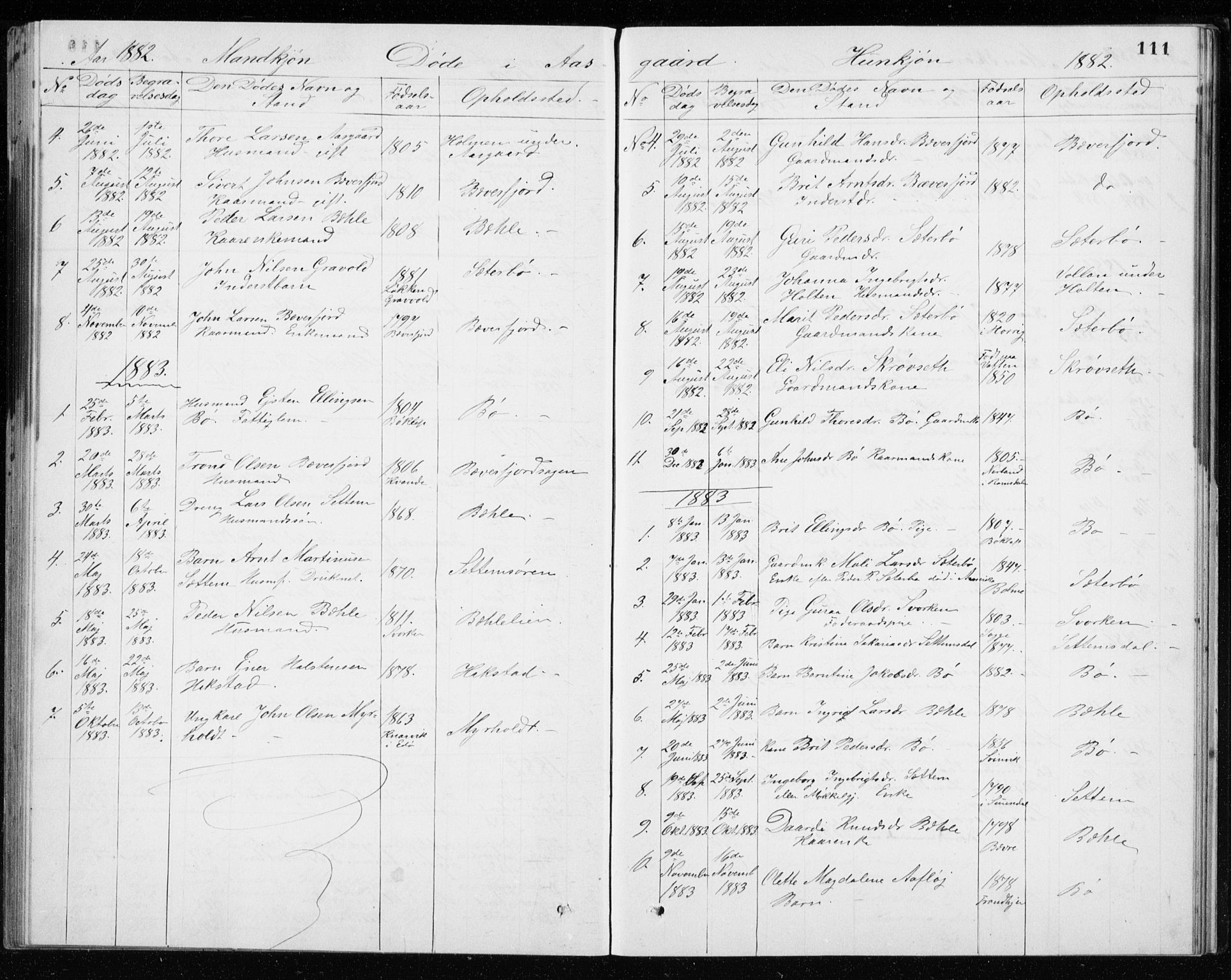 Ministerialprotokoller, klokkerbøker og fødselsregistre - Møre og Romsdal, AV/SAT-A-1454/594/L1035: Parish register (official) no. 594A01, 1879-1933, p. 111