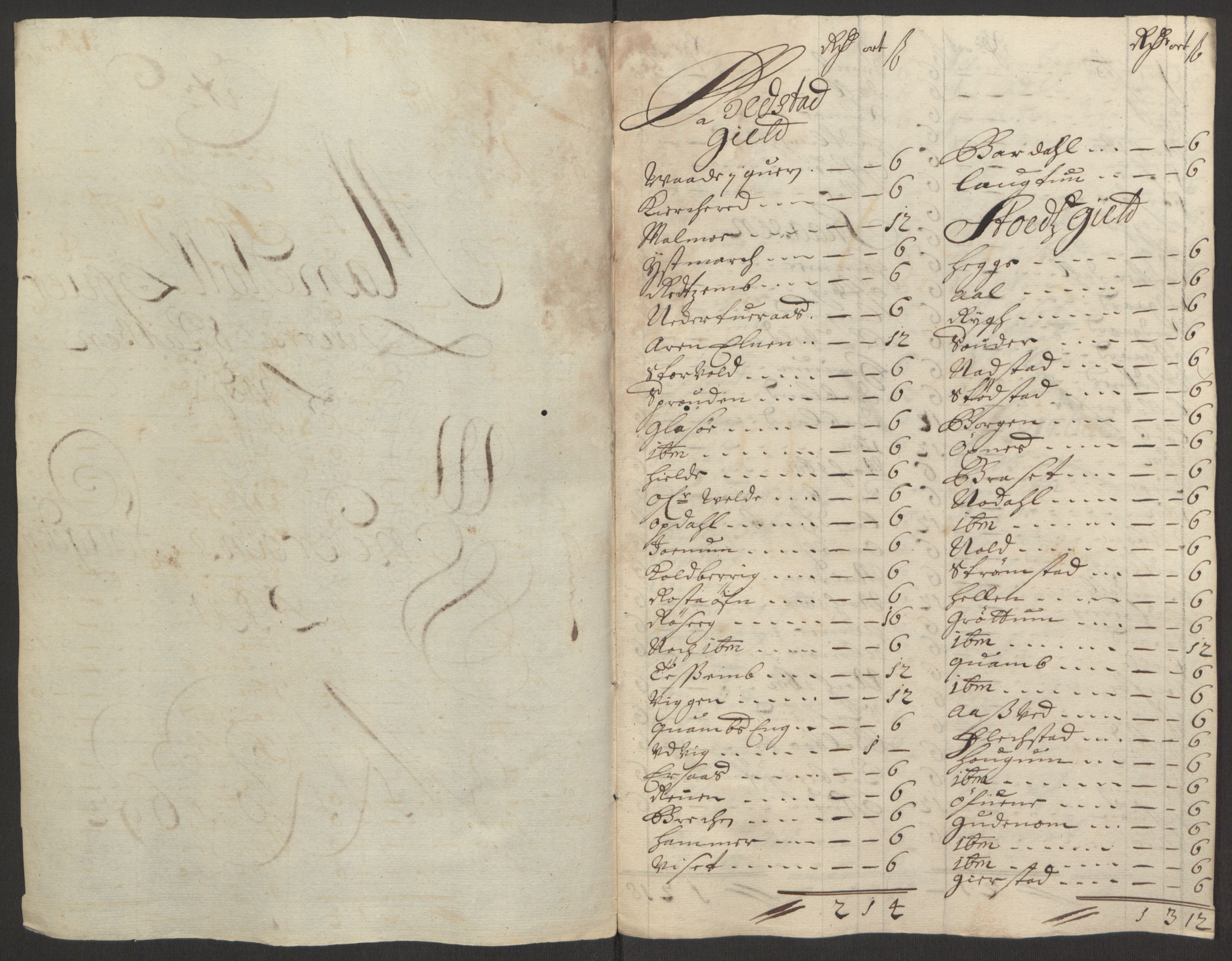 Rentekammeret inntil 1814, Reviderte regnskaper, Fogderegnskap, RA/EA-4092/R63/L4308: Fogderegnskap Inderøy, 1692-1694, p. 78