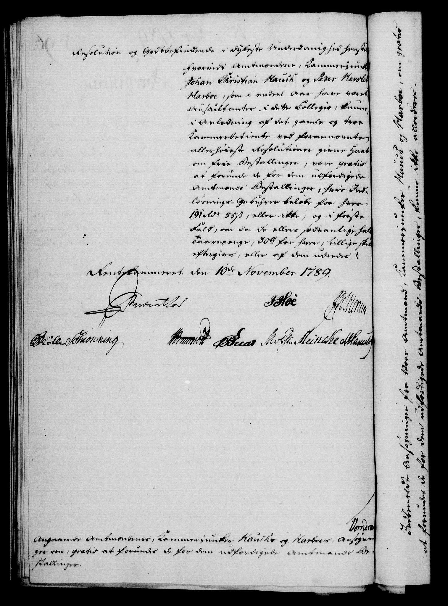 Rentekammeret, Kammerkanselliet, RA/EA-3111/G/Gf/Gfa/L0071: Norsk relasjons- og resolusjonsprotokoll (merket RK 52.71), 1789, p. 511