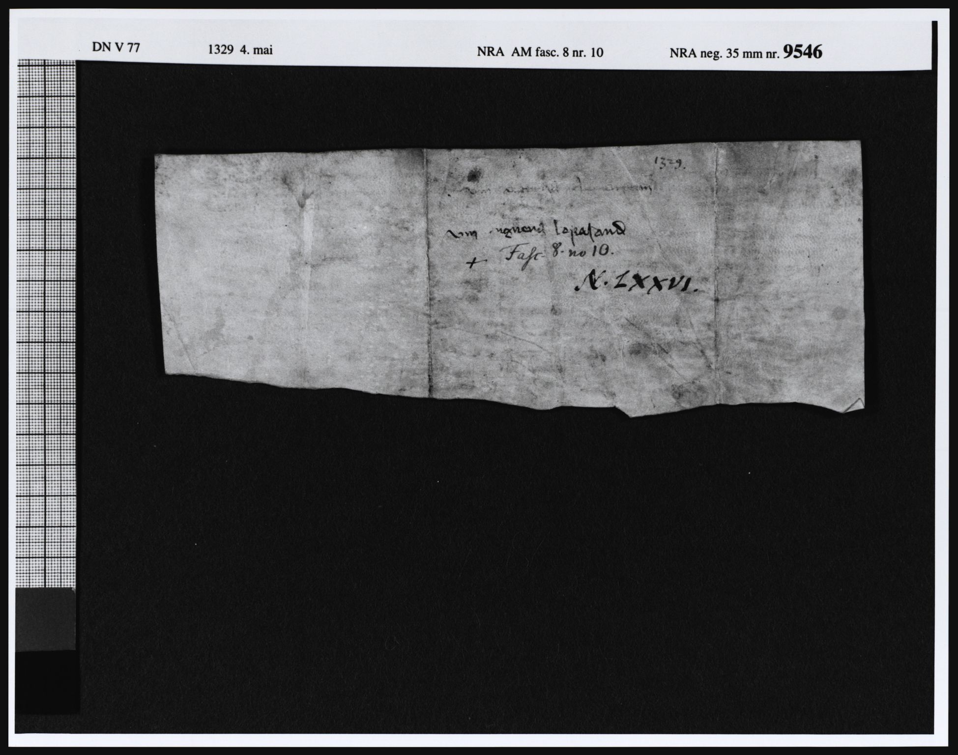 Riksarkivets diplomsamling, AV/RA-EA-5965/F05/L0029: NRA AM fasc. 8 nr. 8 - fasc. 9 nr. 3, 1327-1333, p. 15