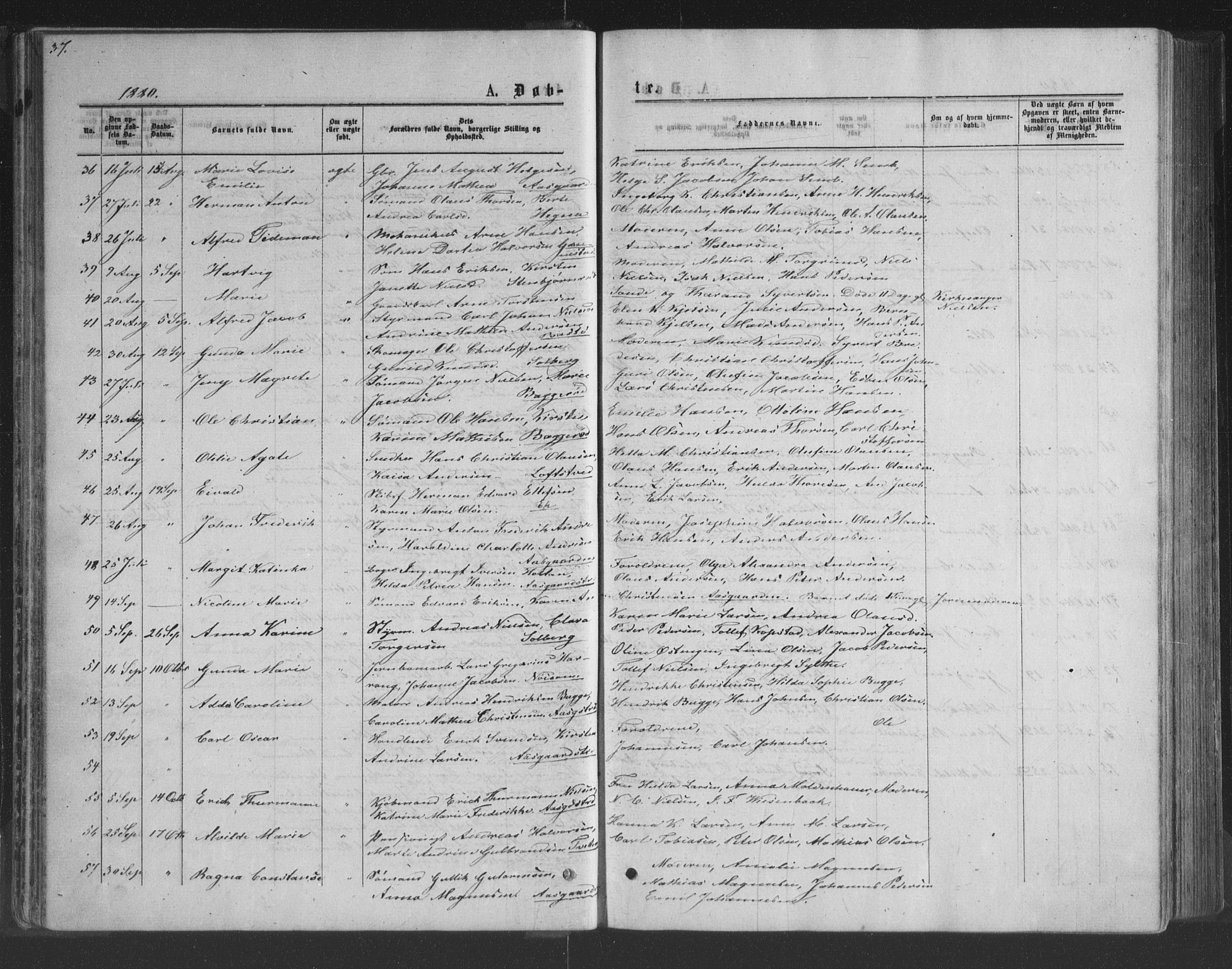 Borre kirkebøker, AV/SAKO-A-338/G/Ga/L0003: Parish register (copy) no. I 3, 1871-1892, p. 37