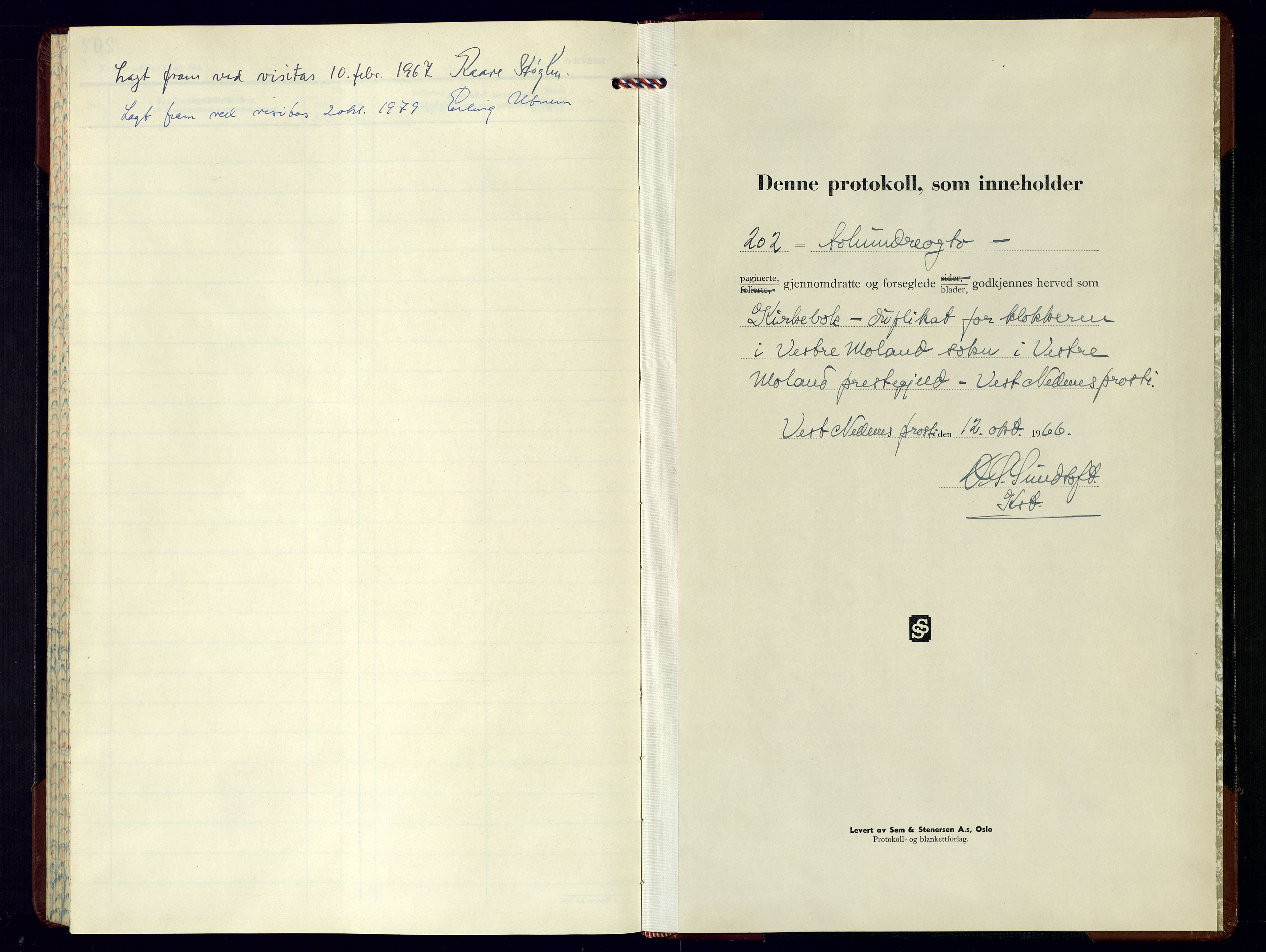 Vestre Moland sokneprestkontor, SAK/1111-0046/F/Fb/Fbb/L0009: Parish register (copy) no. B-9, 1967-1979