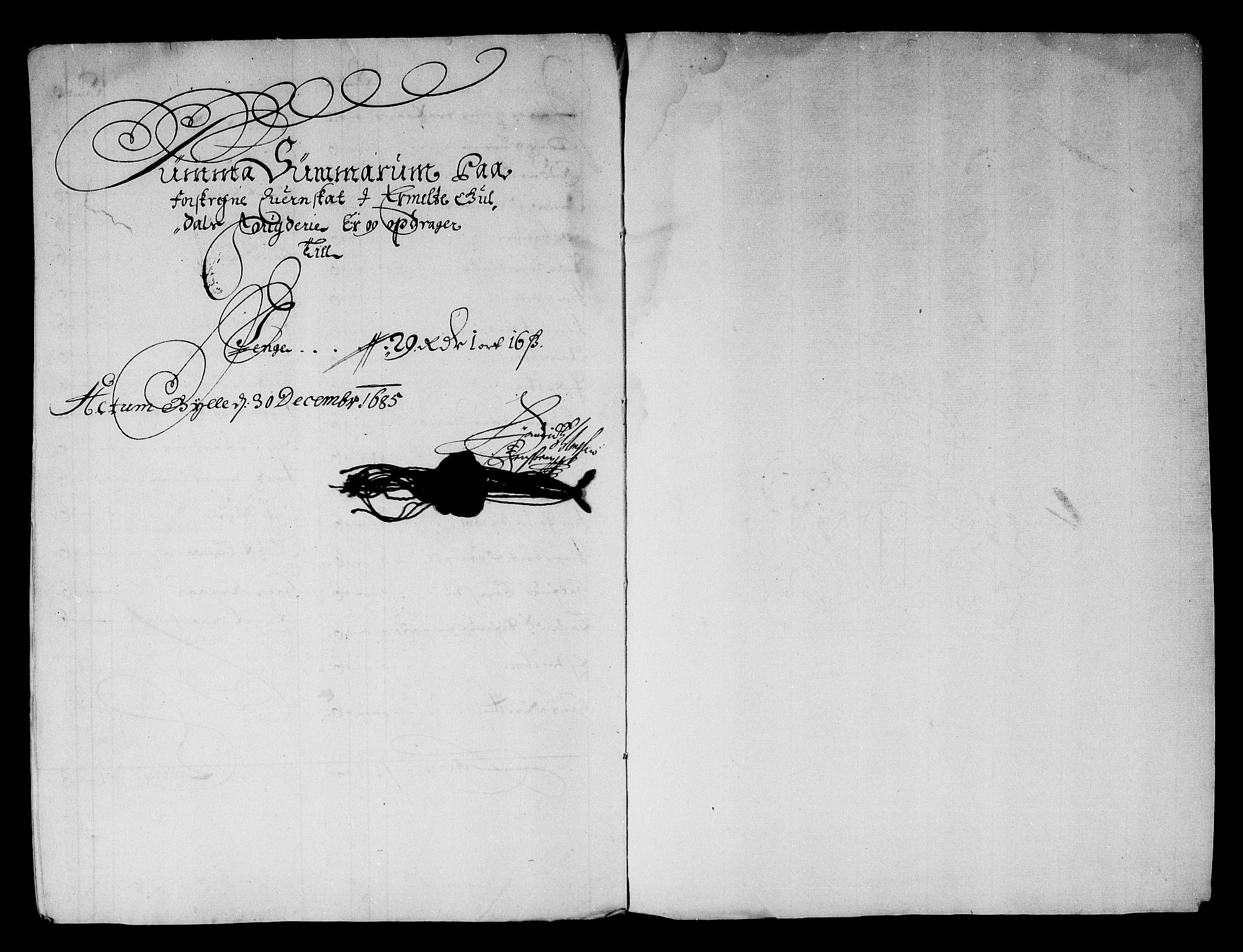 Rentekammeret inntil 1814, Reviderte regnskaper, Stiftamtstueregnskaper, Trondheim stiftamt og Nordland amt, AV/RA-EA-6044/R/Rg/L0079: Trondheim stiftamt og Nordland amt, 1685