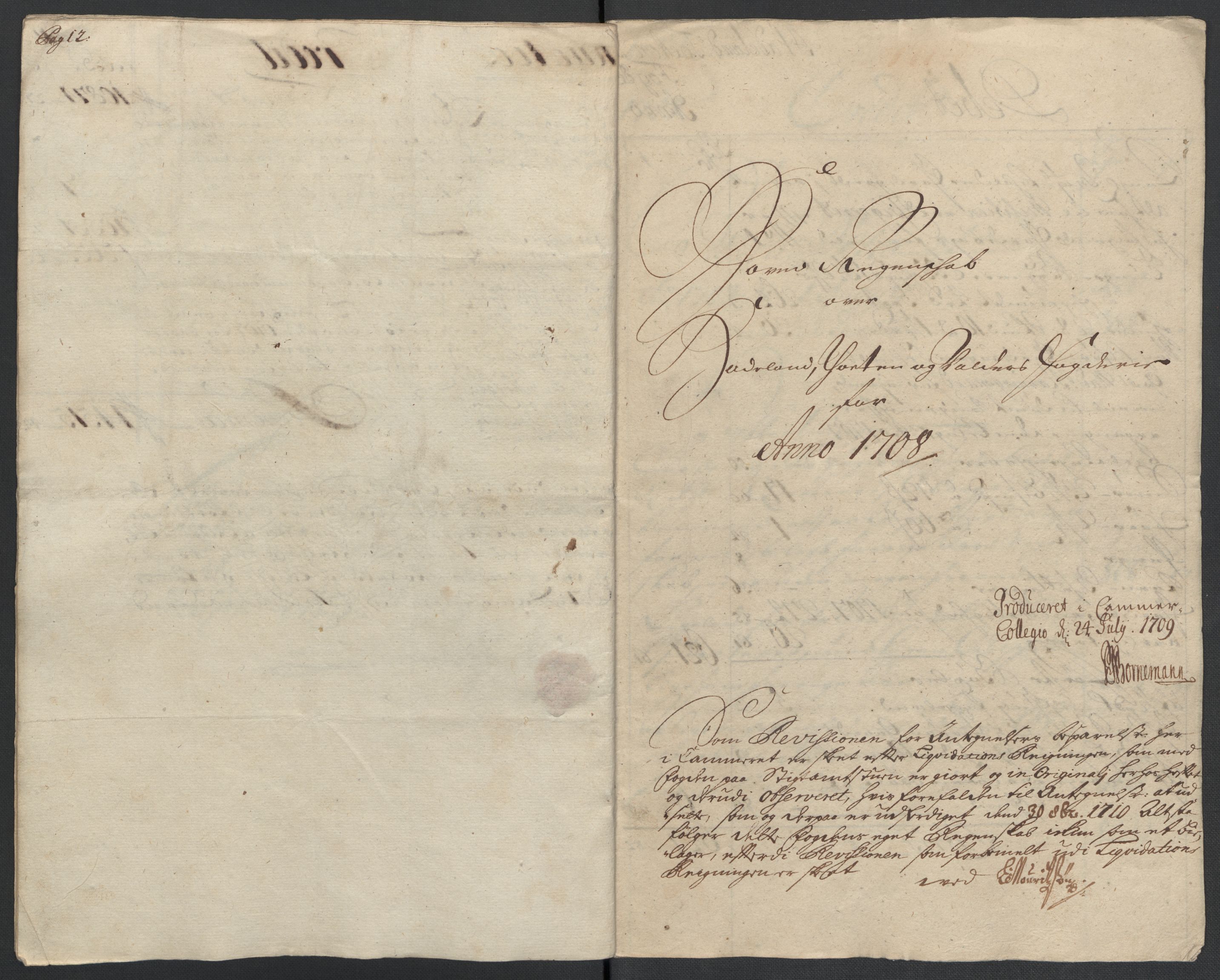 Rentekammeret inntil 1814, Reviderte regnskaper, Fogderegnskap, AV/RA-EA-4092/R18/L1305: Fogderegnskap Hadeland, Toten og Valdres, 1707-1708, p. 416