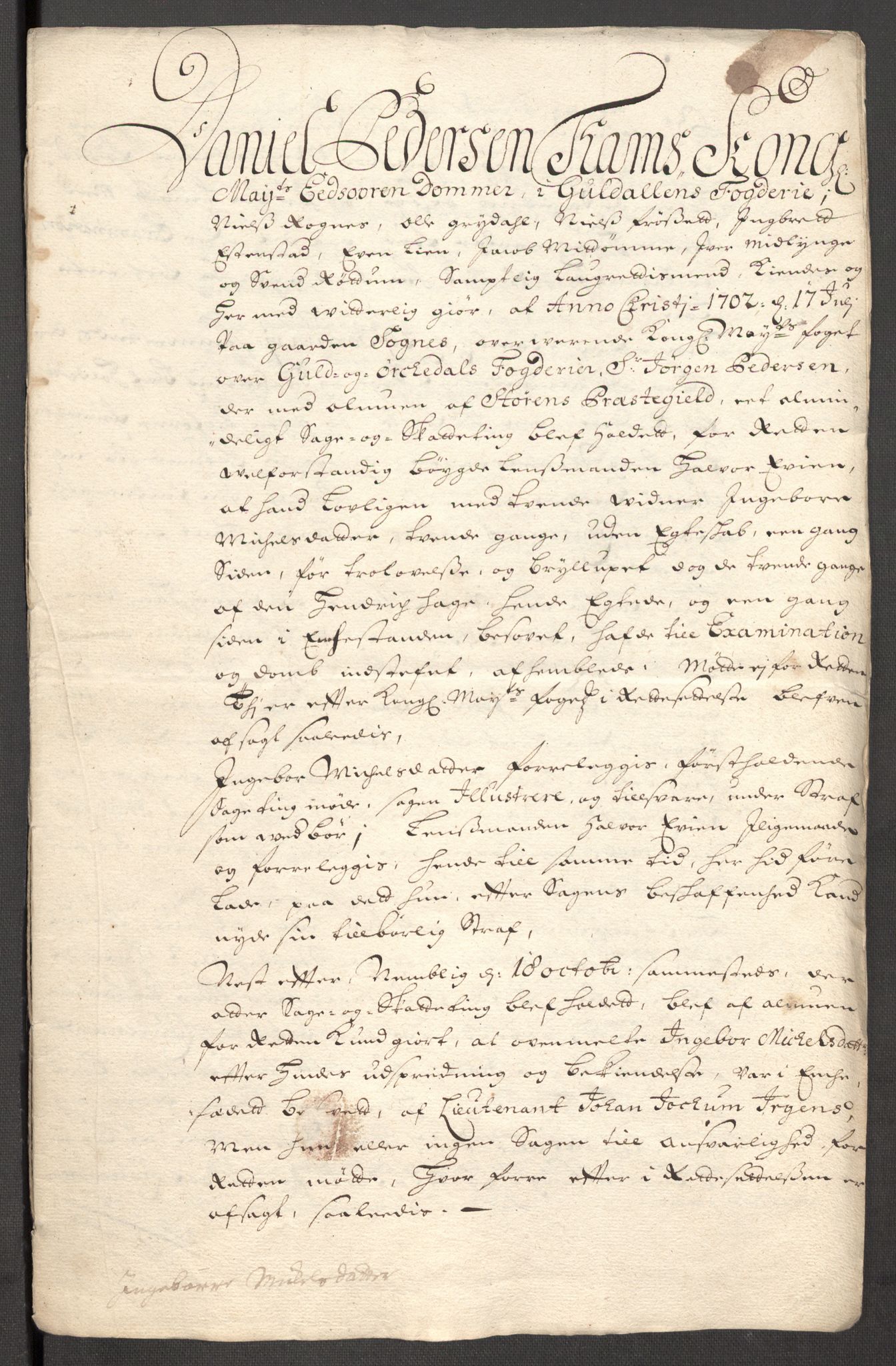 Rentekammeret inntil 1814, Reviderte regnskaper, Fogderegnskap, RA/EA-4092/R60/L3953: Fogderegnskap Orkdal og Gauldal, 1703, p. 410