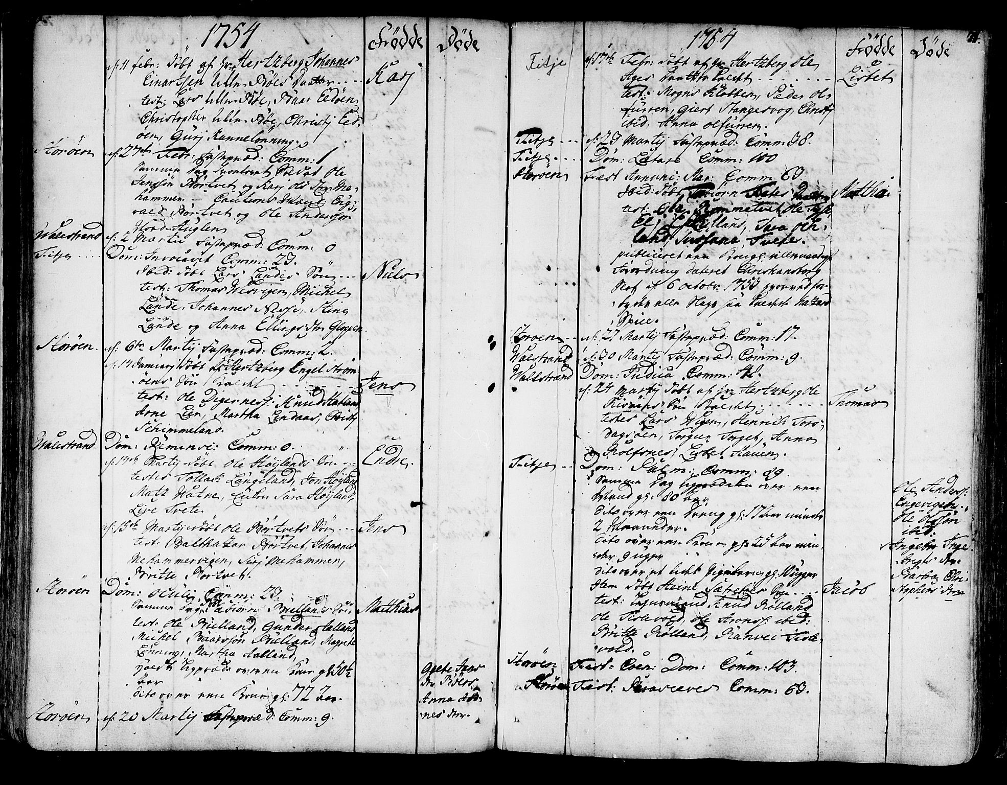 Stord sokneprestembete, AV/SAB-A-78201/H/Haa: Parish register (official) no. A 2, 1744-1777, p. 71