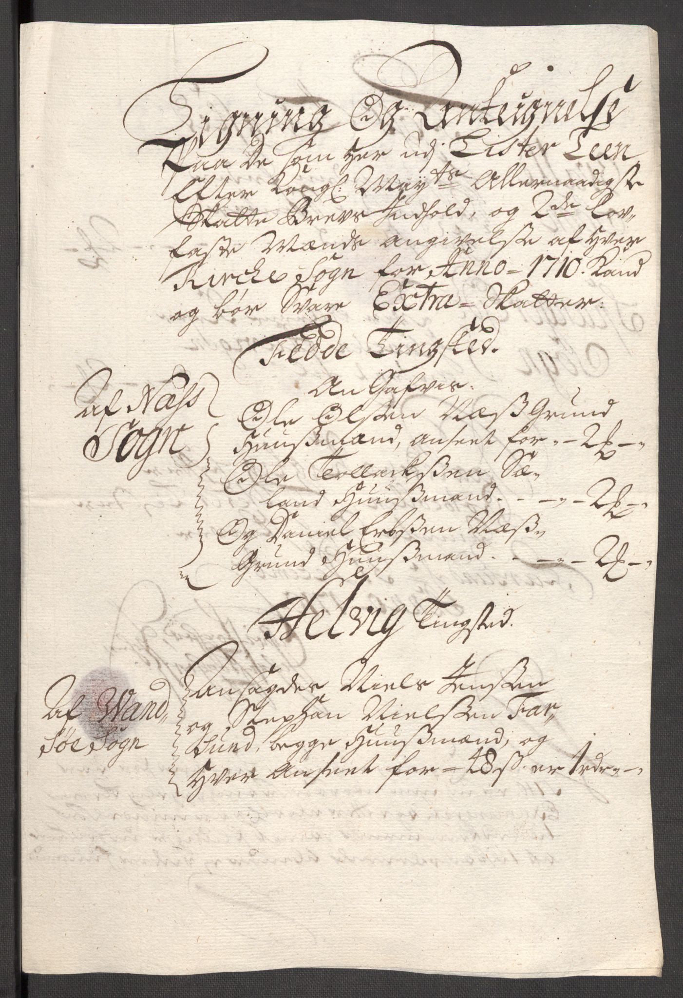 Rentekammeret inntil 1814, Reviderte regnskaper, Fogderegnskap, RA/EA-4092/R43/L2553: Fogderegnskap Lista og Mandal, 1710, p. 36