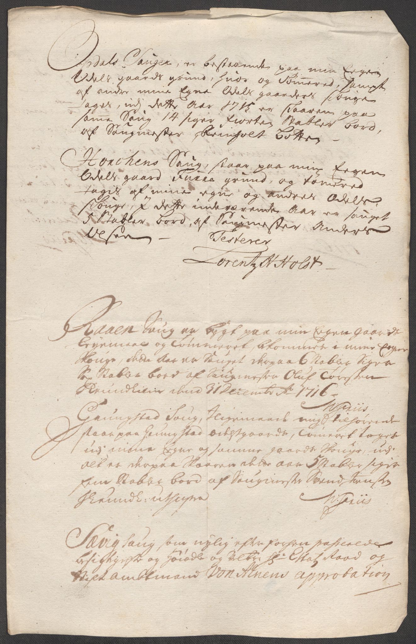 Rentekammeret inntil 1814, Reviderte regnskaper, Fogderegnskap, AV/RA-EA-4092/R64/L4436: Fogderegnskap Namdal, 1715, p. 127