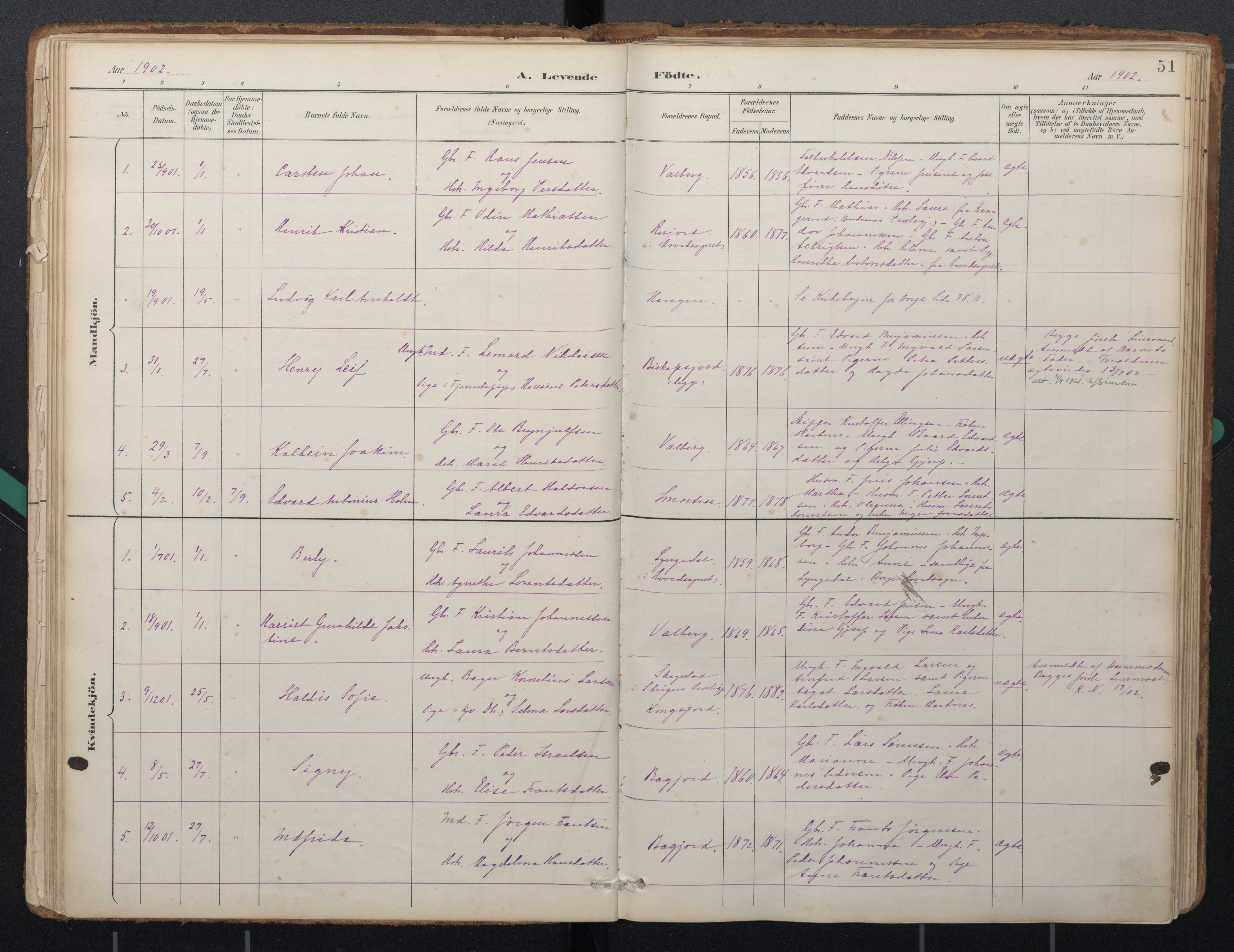 Ministerialprotokoller, klokkerbøker og fødselsregistre - Nordland, AV/SAT-A-1459/884/L1193: Parish register (official) no. 884A01, 1888-1905, p. 51