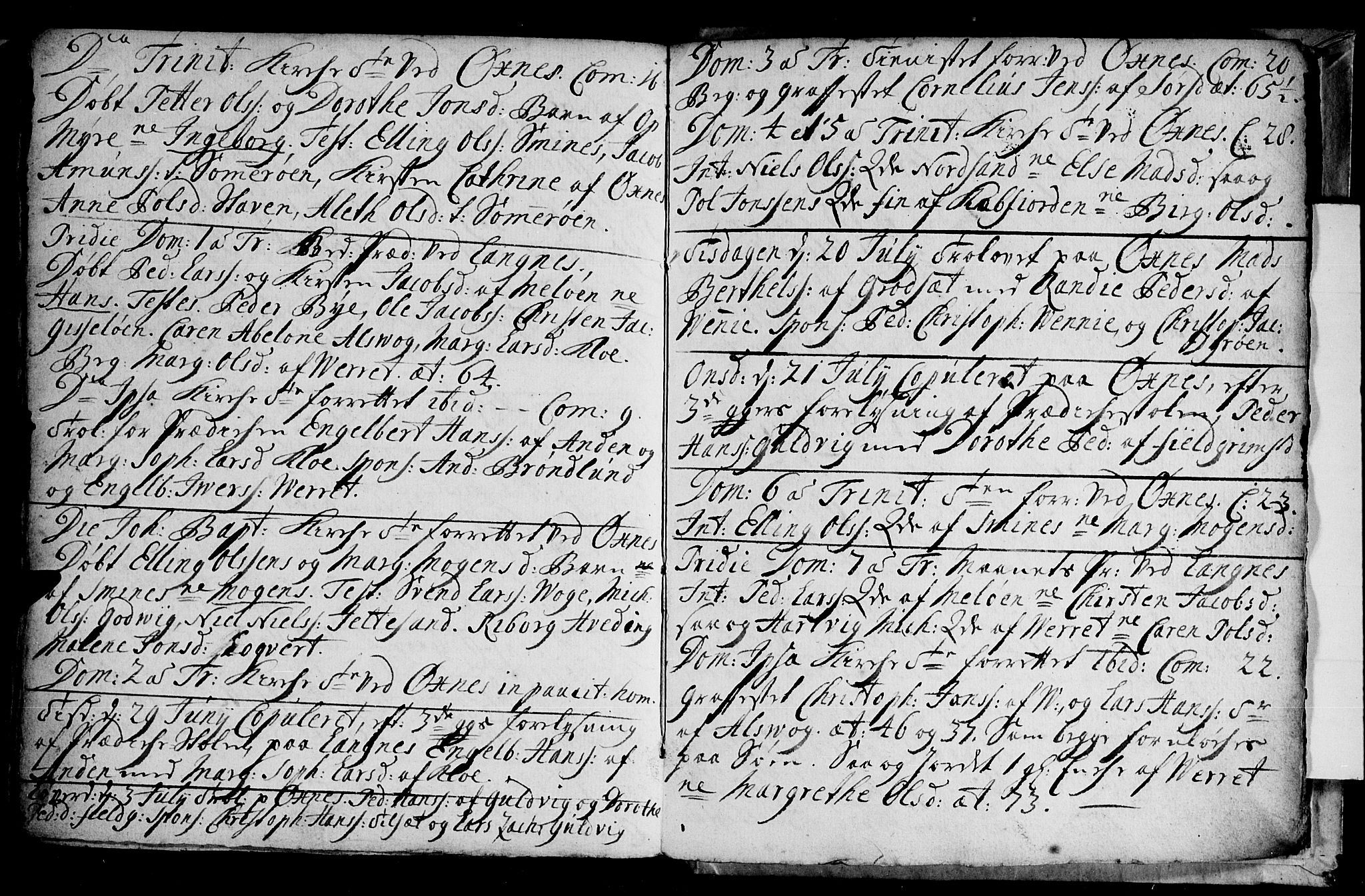 Ministerialprotokoller, klokkerbøker og fødselsregistre - Nordland, SAT/A-1459/893/L1328: Parish register (official) no. 893A01, 1718-1749