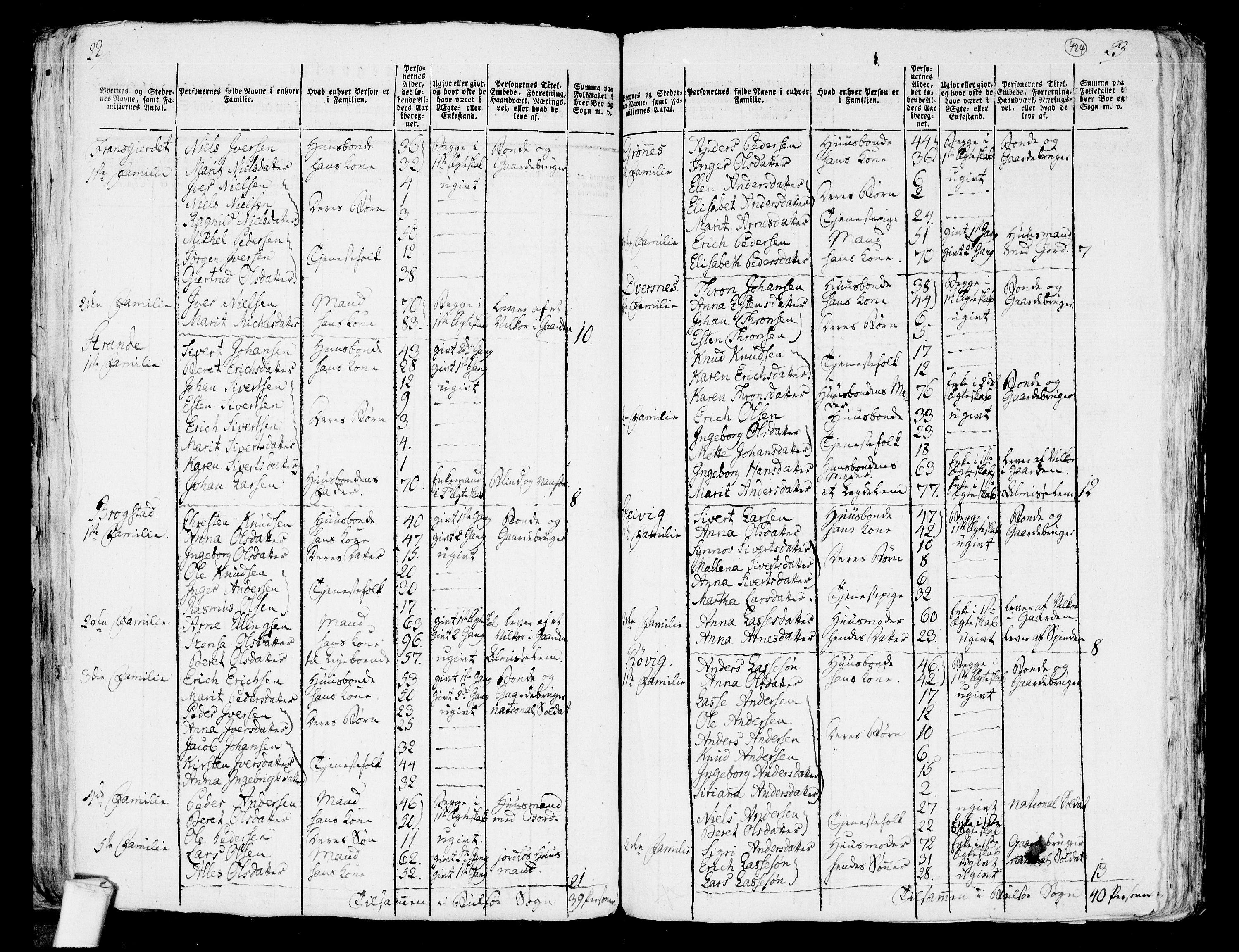 RA, 1801 census for 1544P Bolsøy, 1801, p. 423b-424a