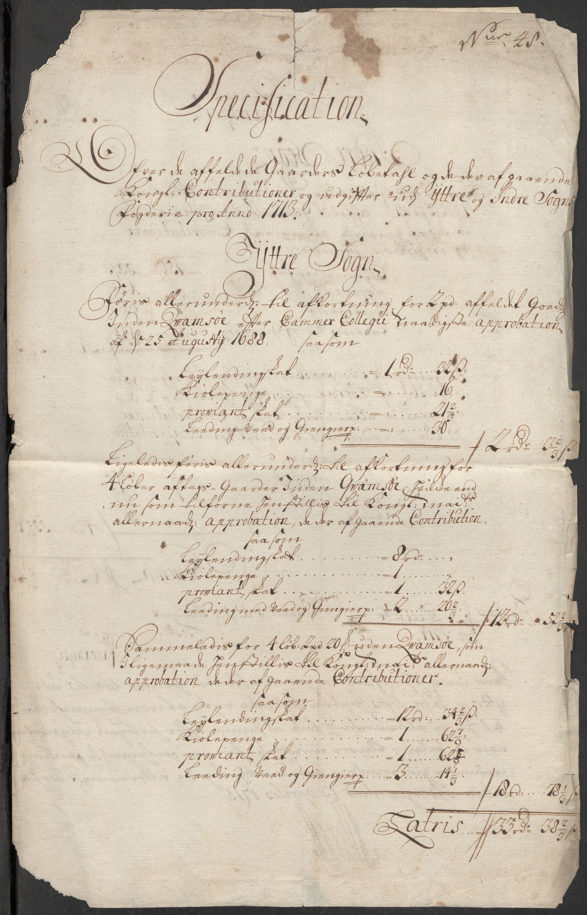 Rentekammeret inntil 1814, Reviderte regnskaper, Fogderegnskap, RA/EA-4092/R52/L3319: Fogderegnskap Sogn, 1713-1714, p. 389