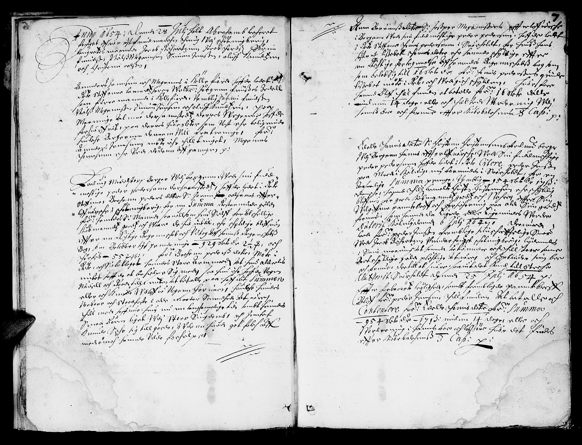 Finnmark sorenskriveri, AV/SATØ-S-0053/F/Fa/L0010: Justisprotokoller, 1654-1663, p. 6b-7a