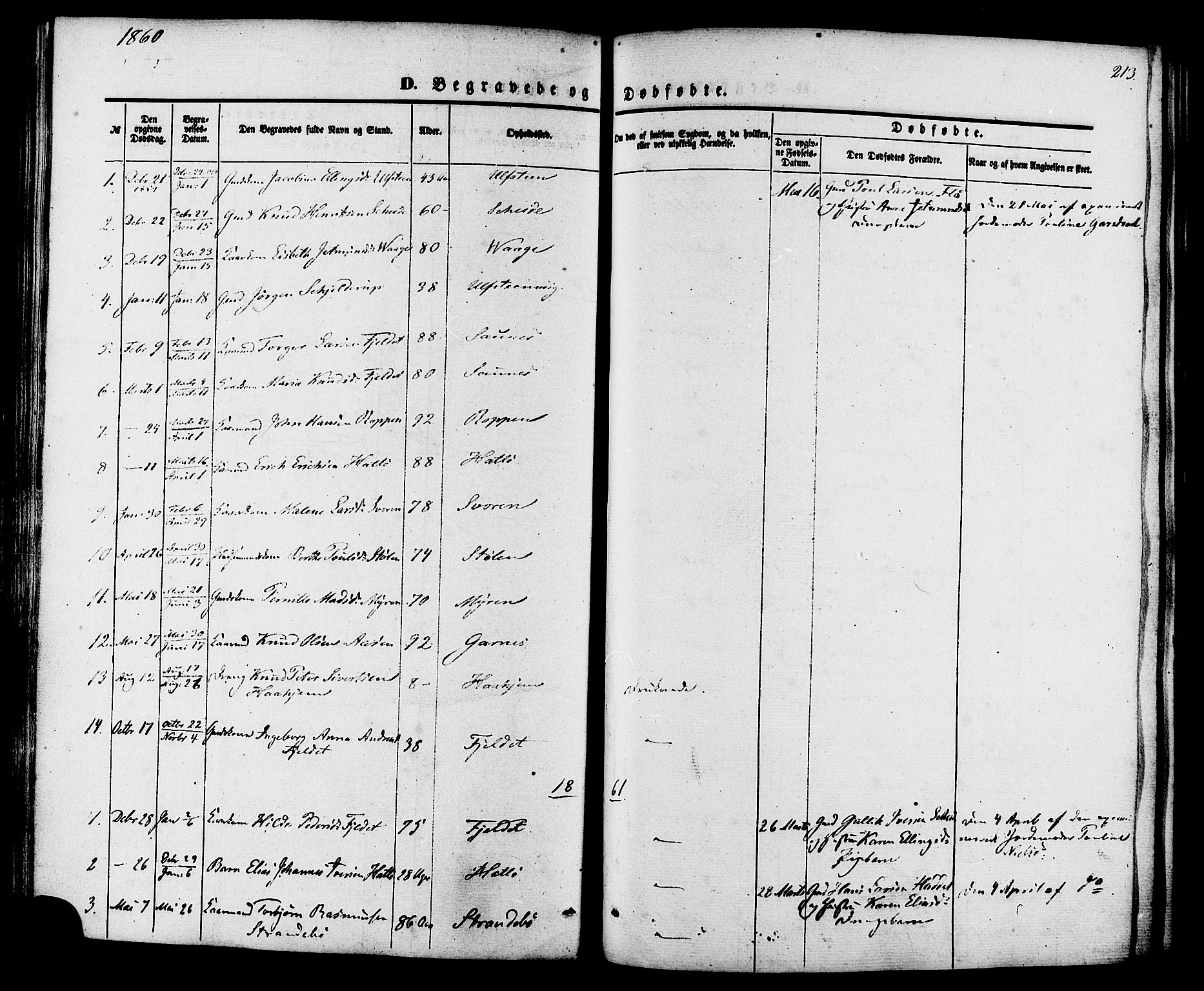 Ministerialprotokoller, klokkerbøker og fødselsregistre - Møre og Romsdal, SAT/A-1454/509/L0105: Parish register (official) no. 509A03, 1848-1882, p. 213