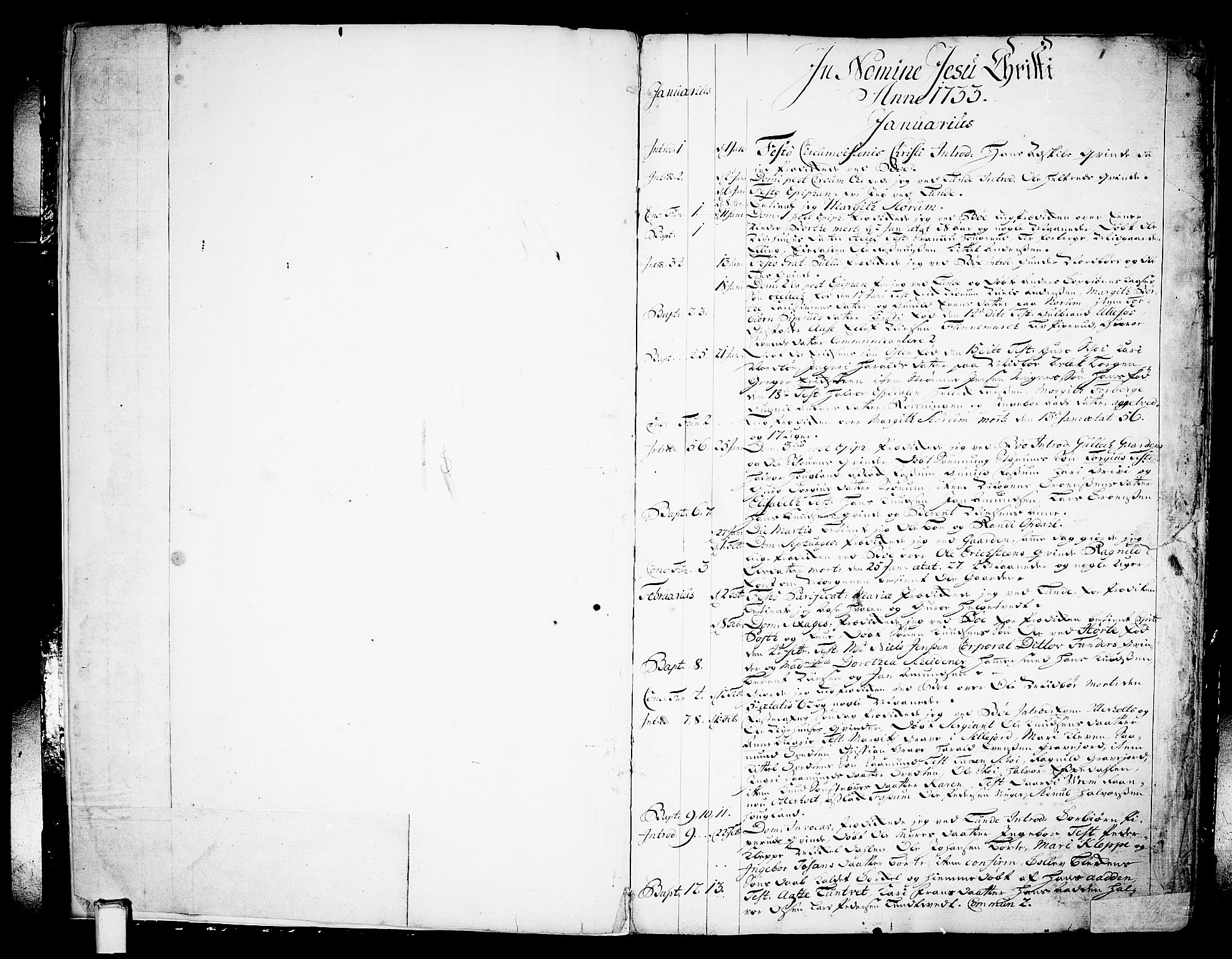 Bø kirkebøker, SAKO/A-257/F/Fa/L0003: Parish register (official) no. 3, 1733-1748, p. 1