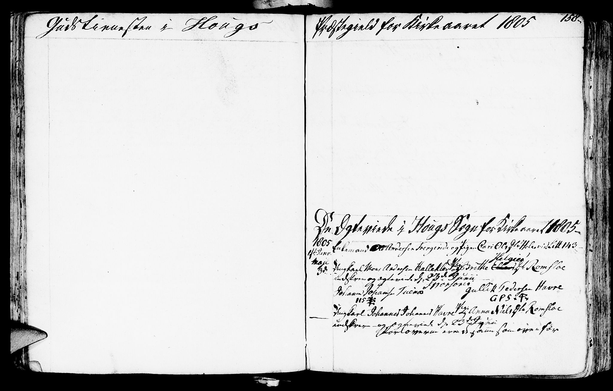 Haus sokneprestembete, SAB/A-75601/H/Haa: Parish register (official) no. A 11, 1796-1816, p. 158