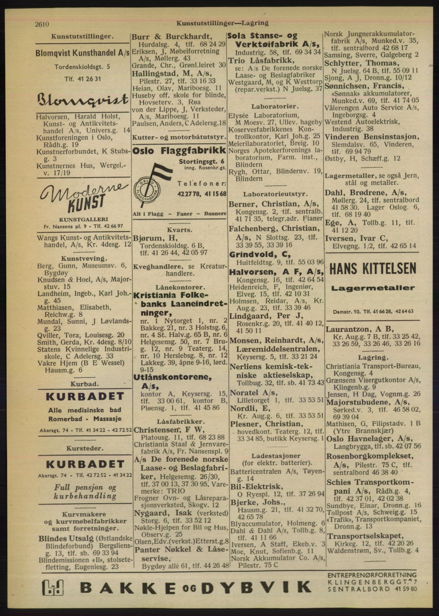 Kristiania/Oslo adressebok, PUBL/-, 1950, p. 2610