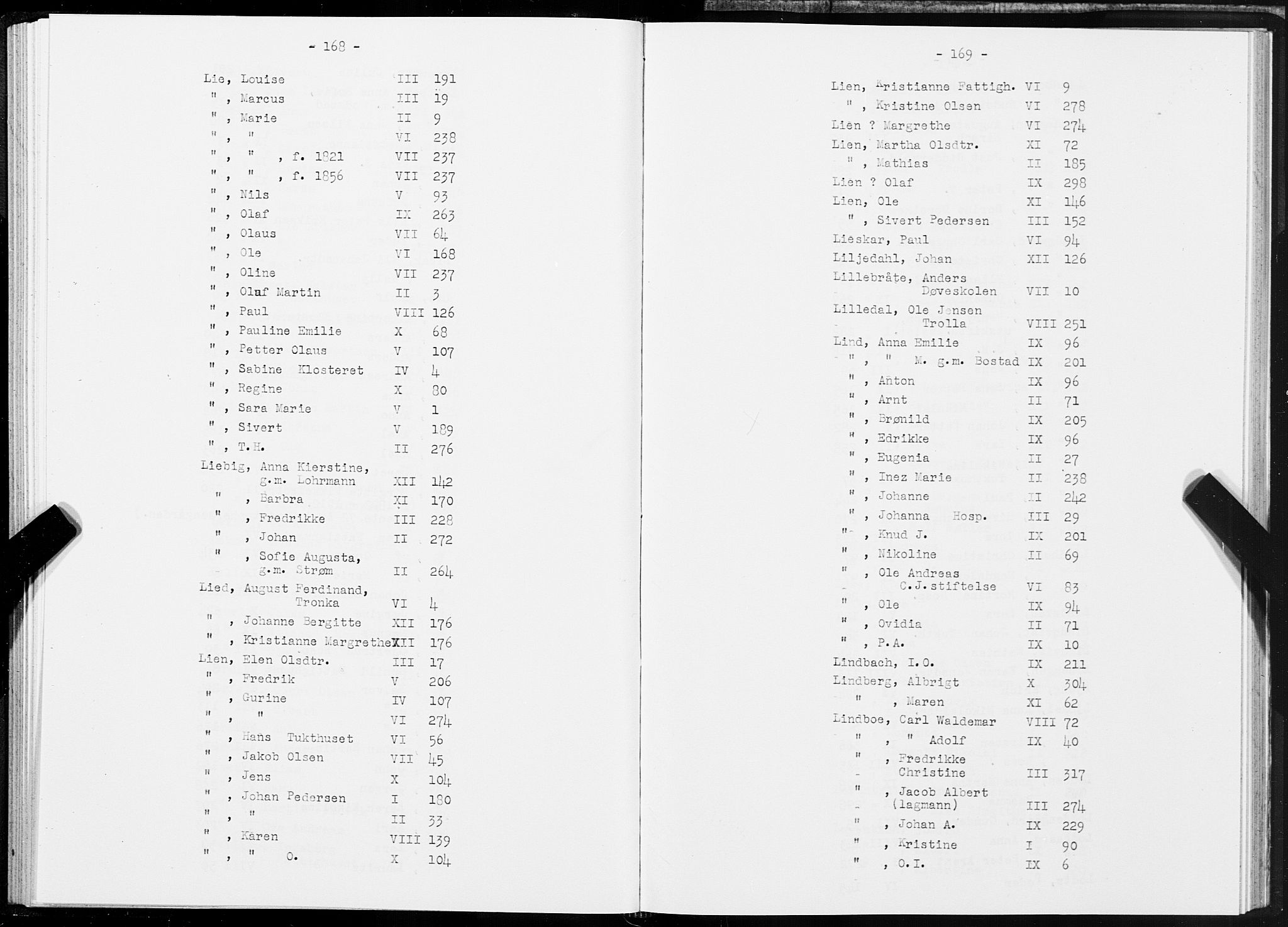 SAT, 1875 census for 1601 Trondheim, 1875, p. 168-169